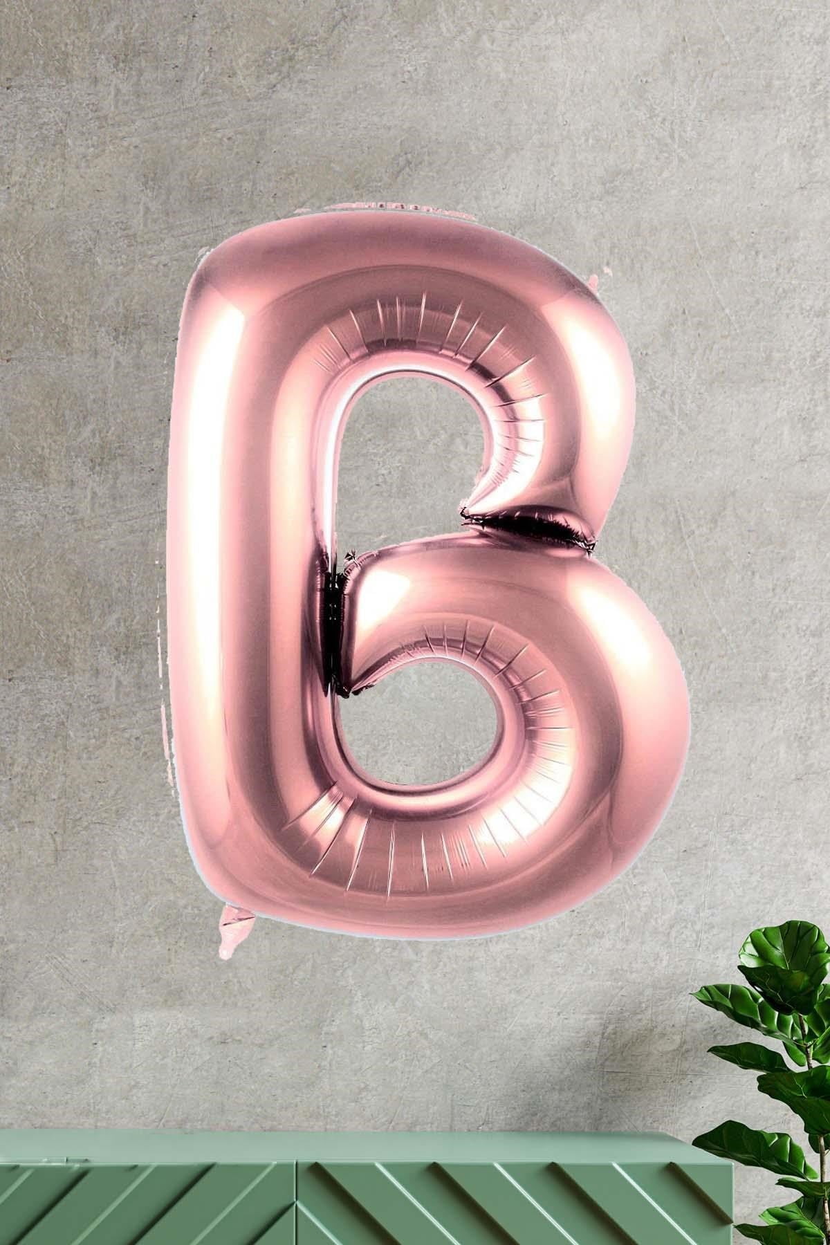 B ROSE GOLD HARF BALON (100 cm)