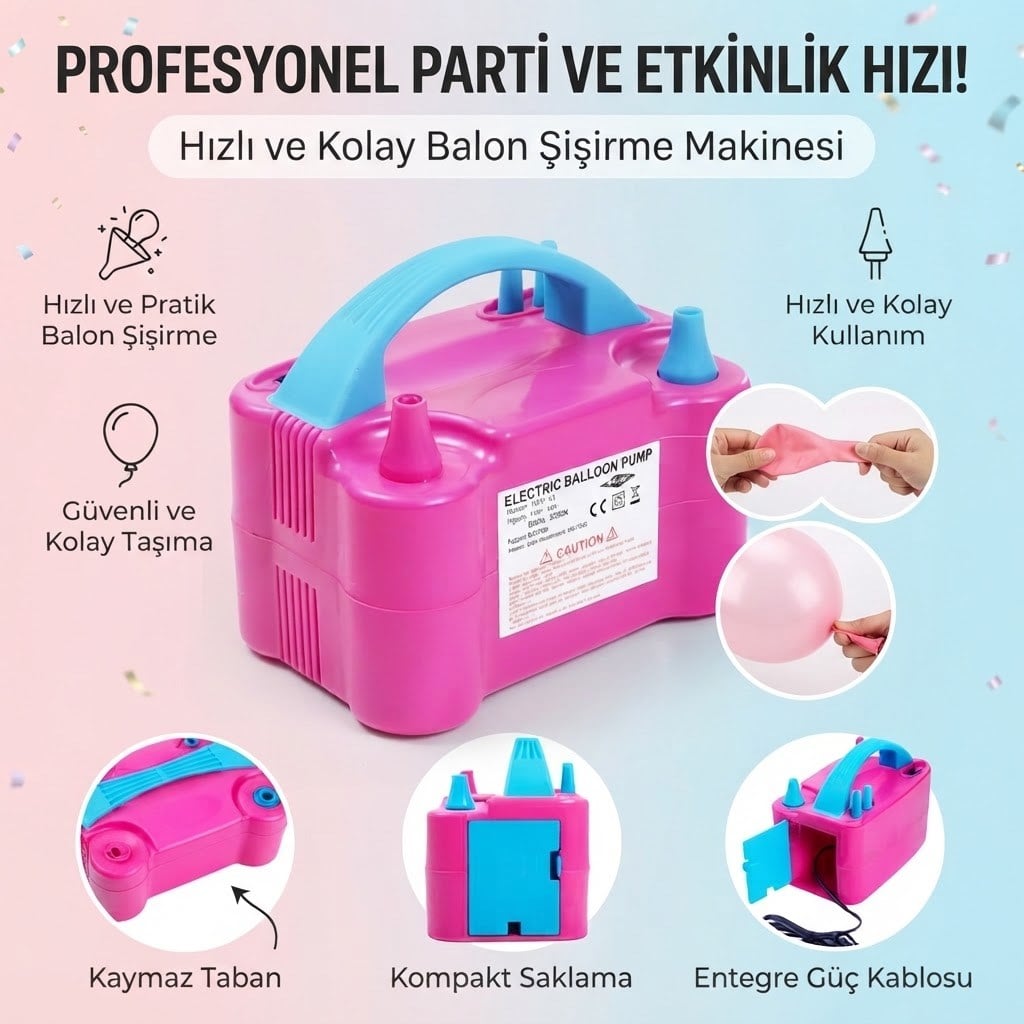 ELEKTRİKLİ BALON ŞİŞİRME APARATI
