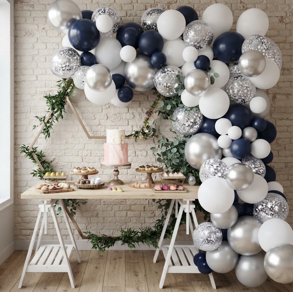 Gece Mavisi Balon Zinciri 