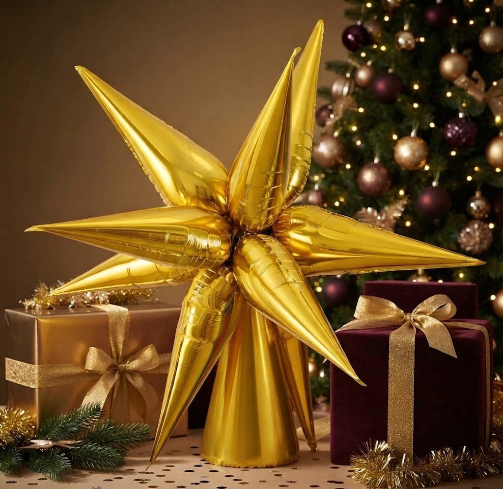 Gold Kutup Yıldızı Folyo Balon