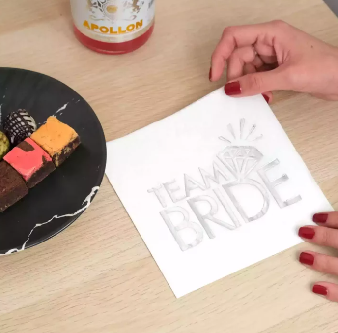 Gümüş Bride Peçete (16 Adet)