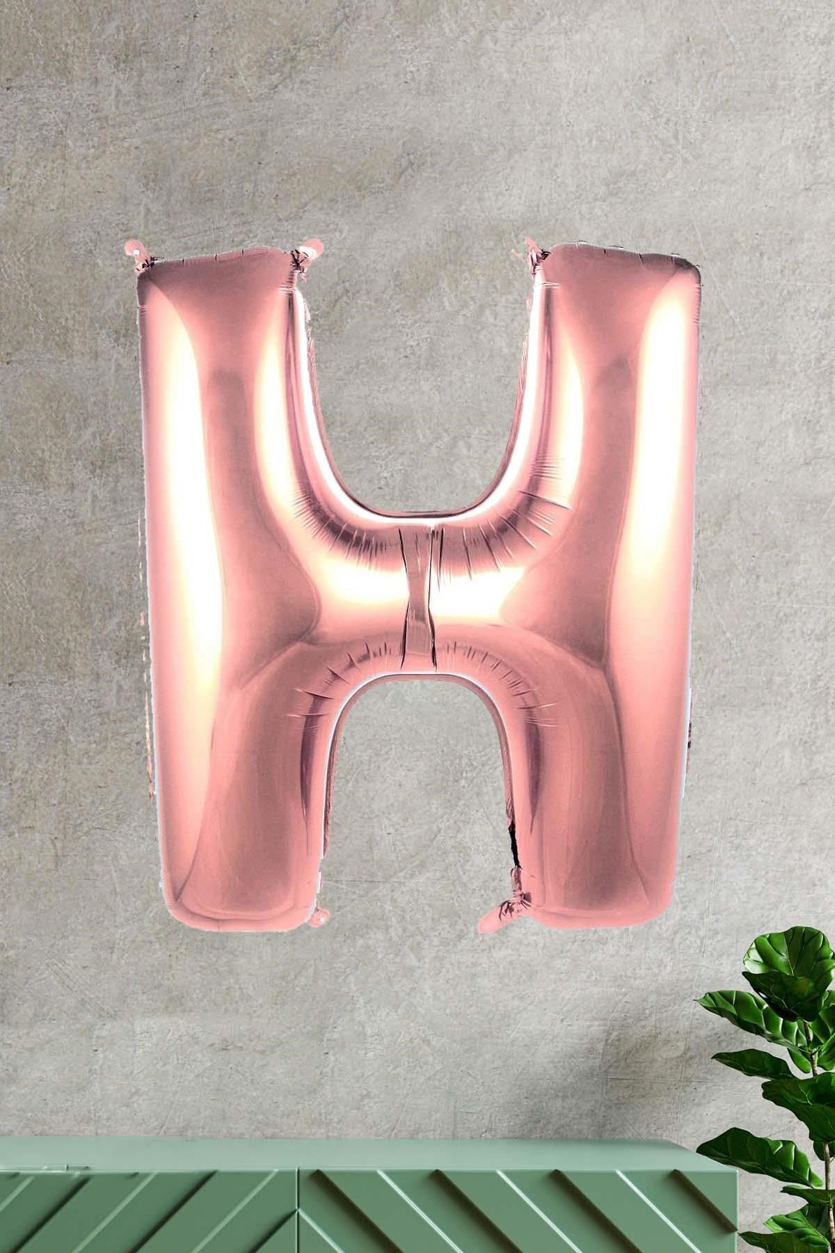 H ROSE GOLD HARF BALON (100 cm)