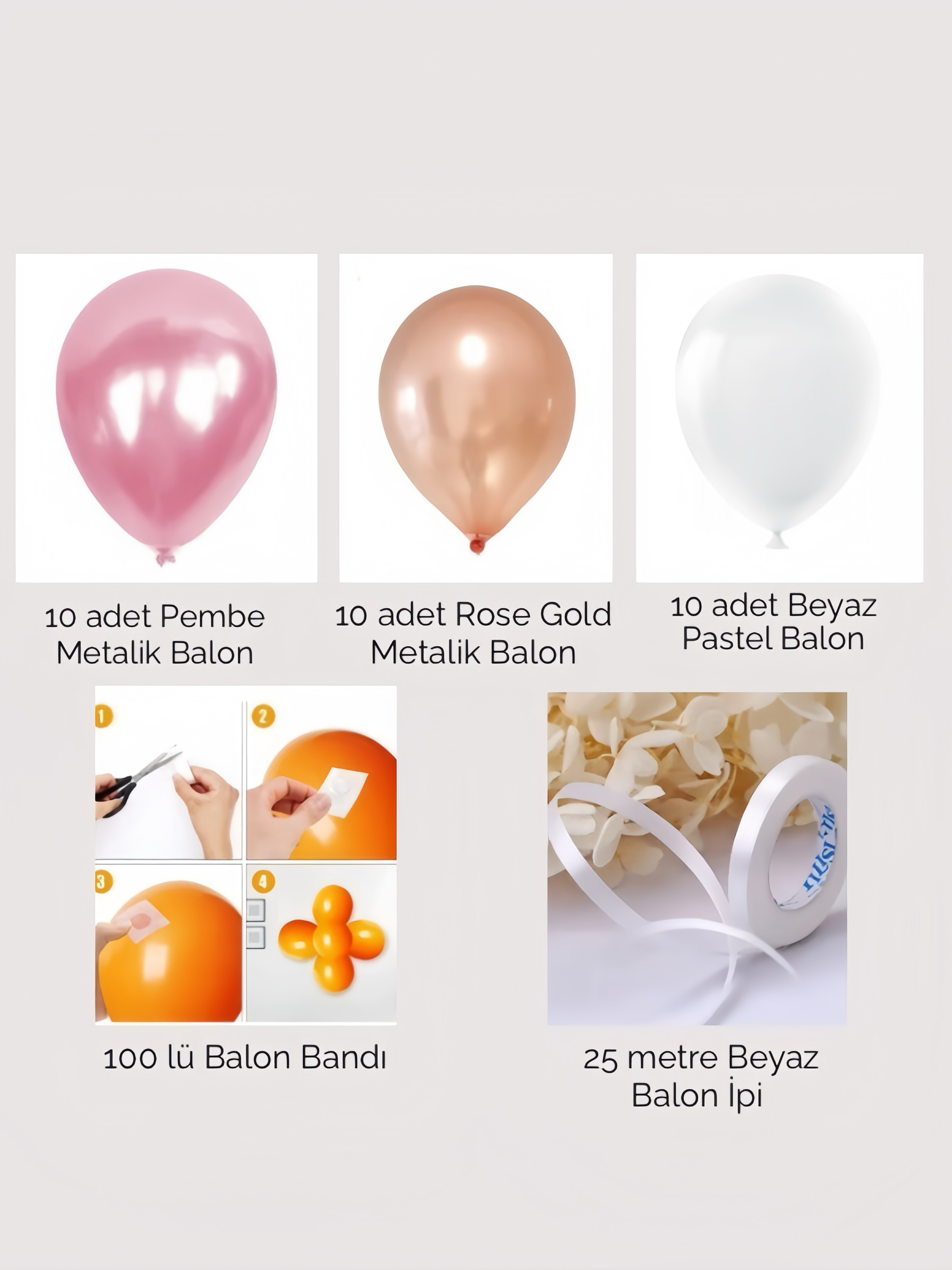KARIŞIK LATEKS BALON PAKETİ  (30 ADET)