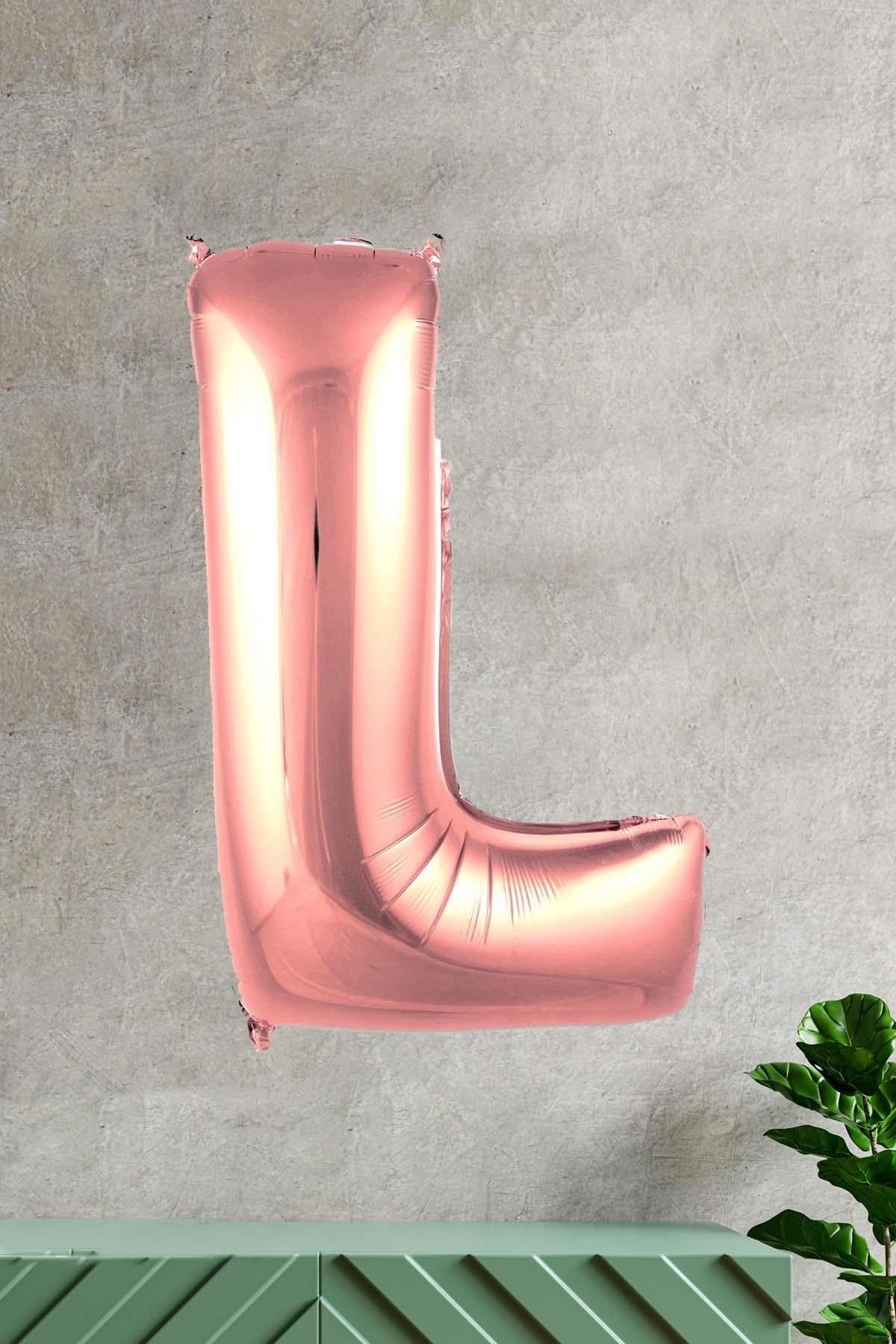 L ROSE GOLD HARF BALON (100 cm)