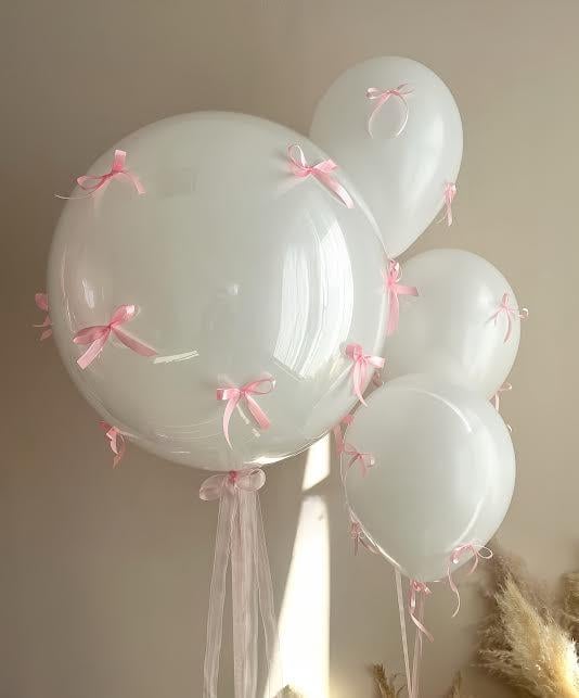 Pembe Fiyonk Balon Süsü (10 Adet)