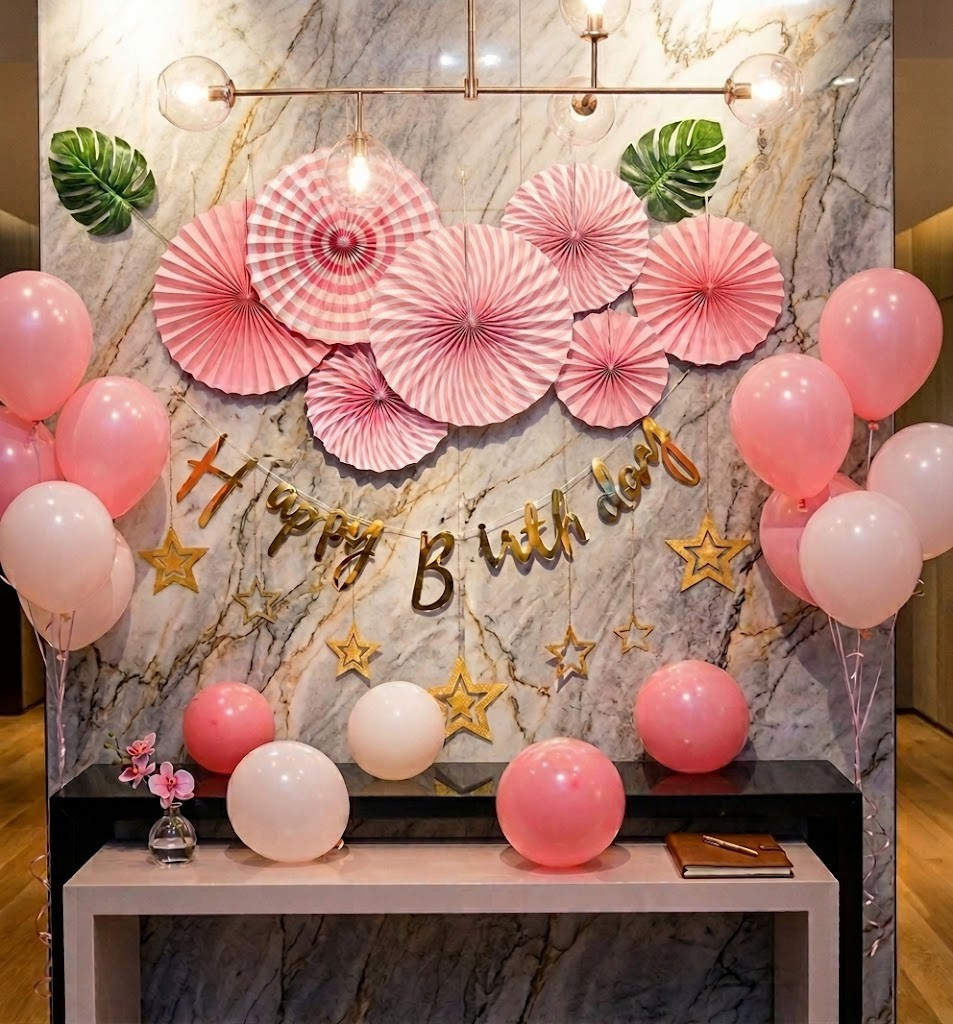 PEMBE LÜKS YELPAZE SET