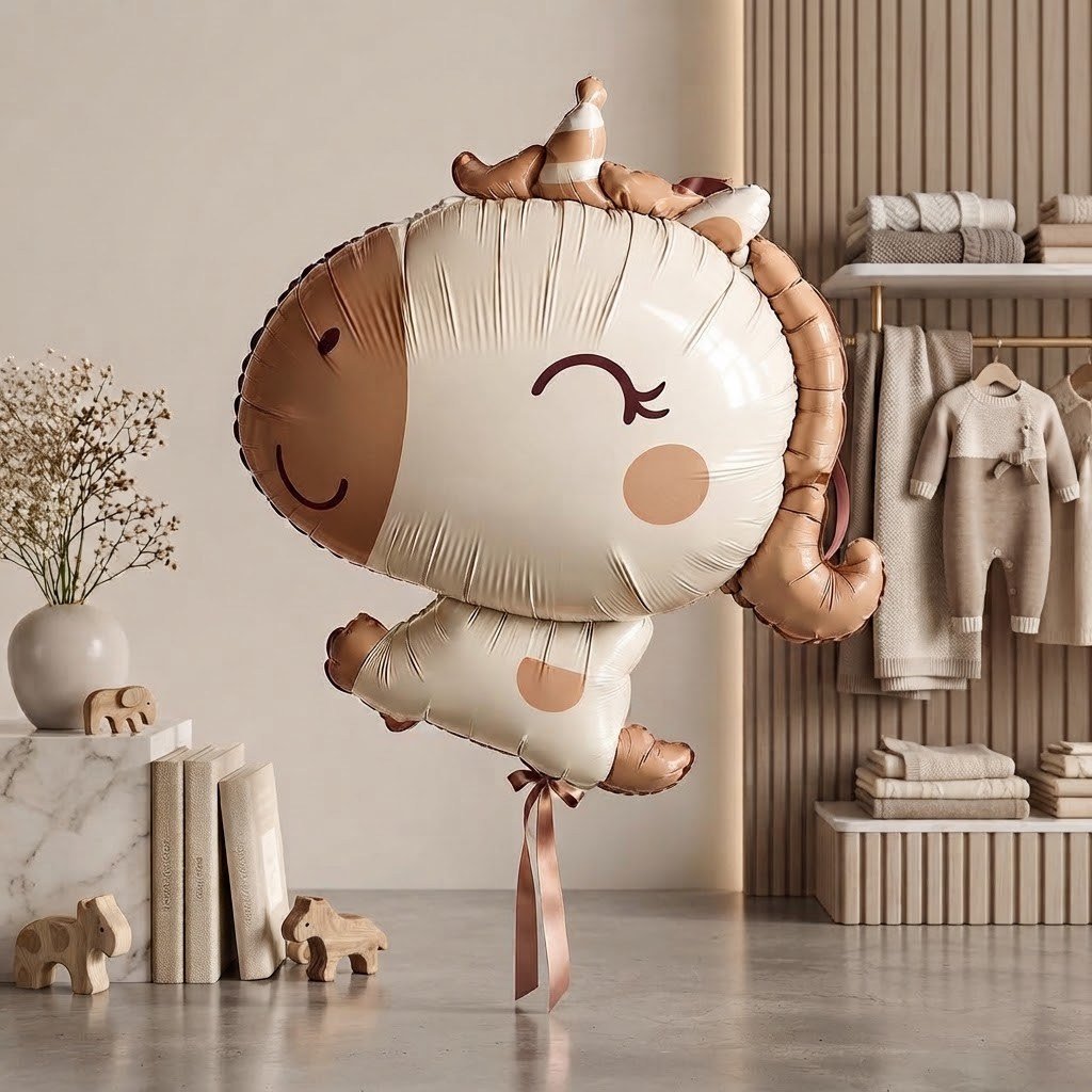Retro Unicorn Folyo Balon