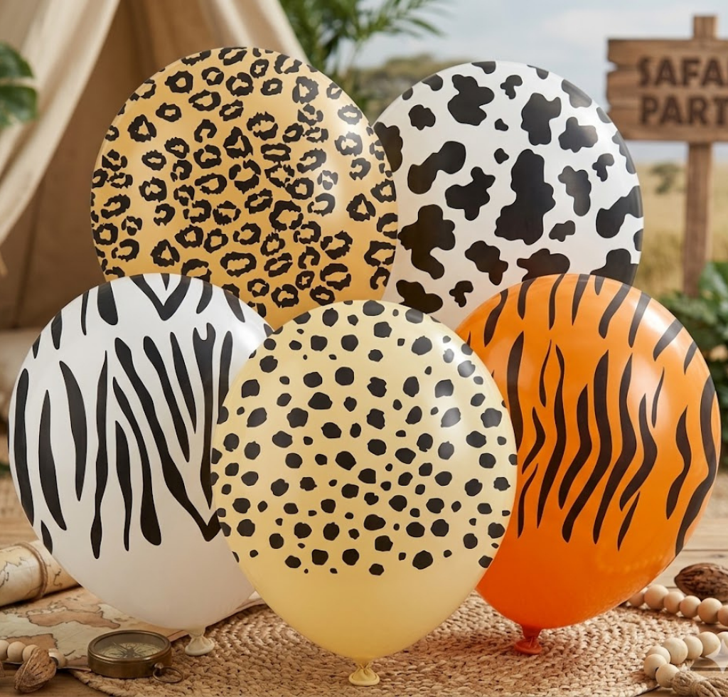 Safari Temalı Lateks Balon (5 adet)