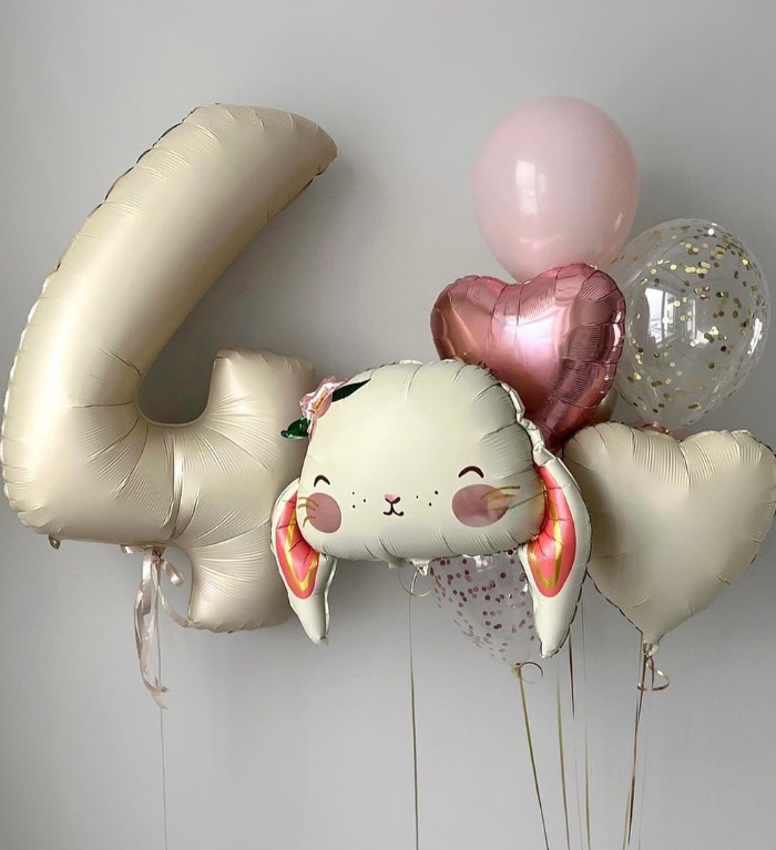 Sevimli Tavşan Folyo Balon Seti