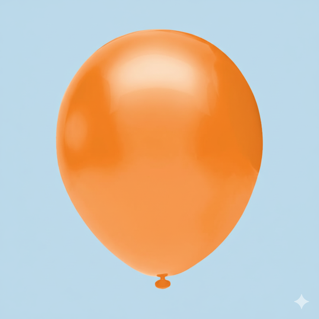 TURUNCU PASTEL BALON ( 10 Adet)
