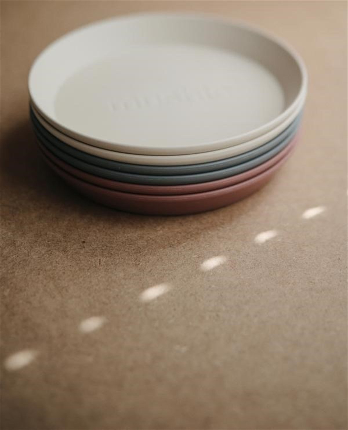 Mushie Dinner Plate Round Vanilla - Mushie Tabak Vanilya Rengi