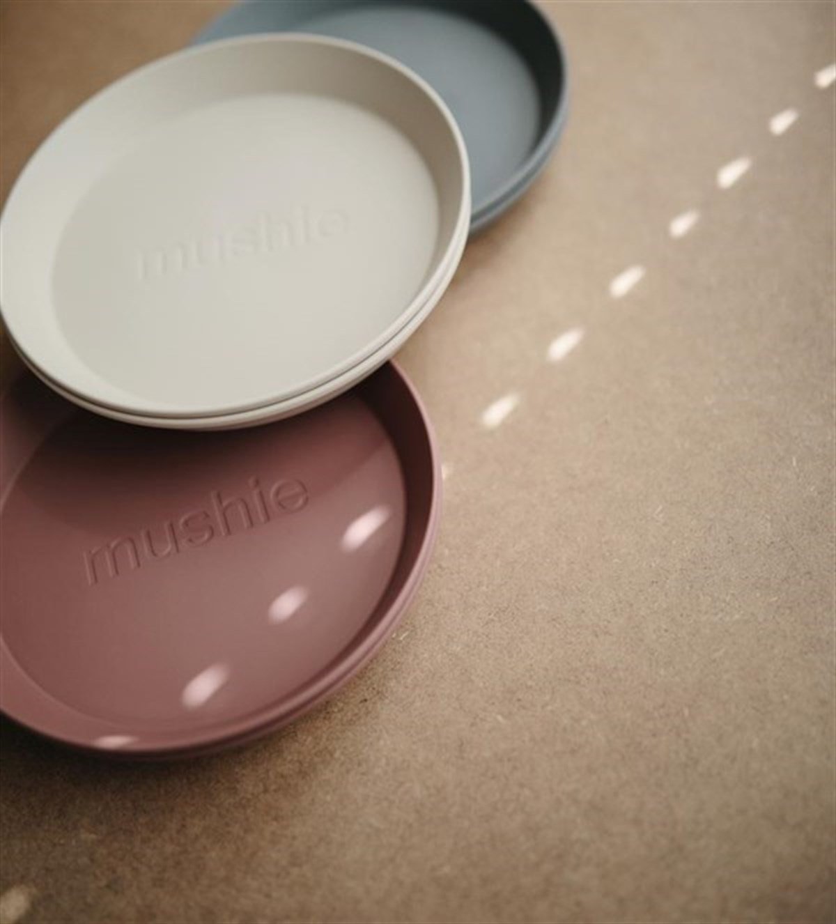 Mushie Dinner Plate Round Vanilla - Mushie Tabak Vanilya Rengi