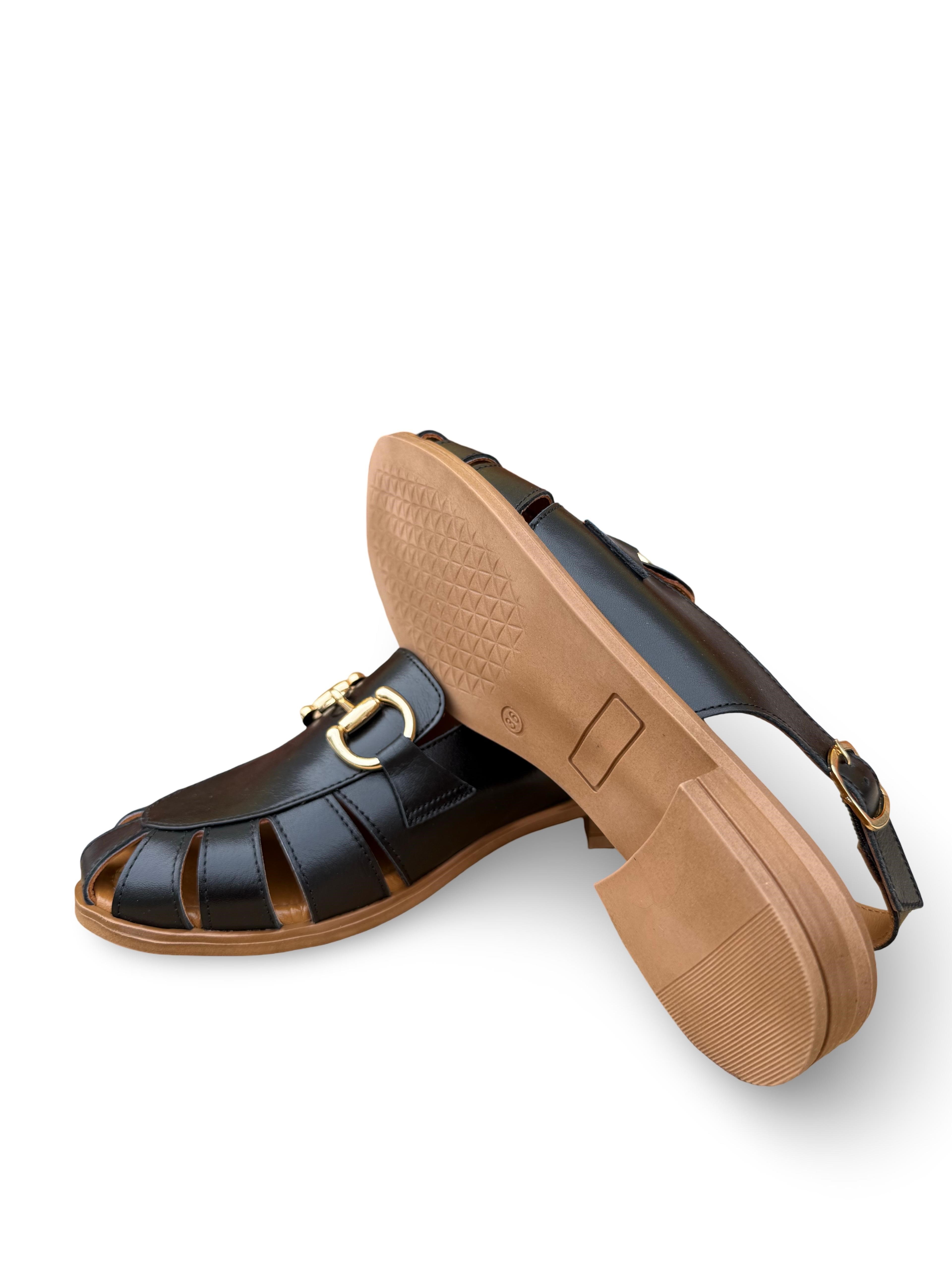 Bty2640034 Hakiki Deri Kadın Loafer Ayakkabı Siyah