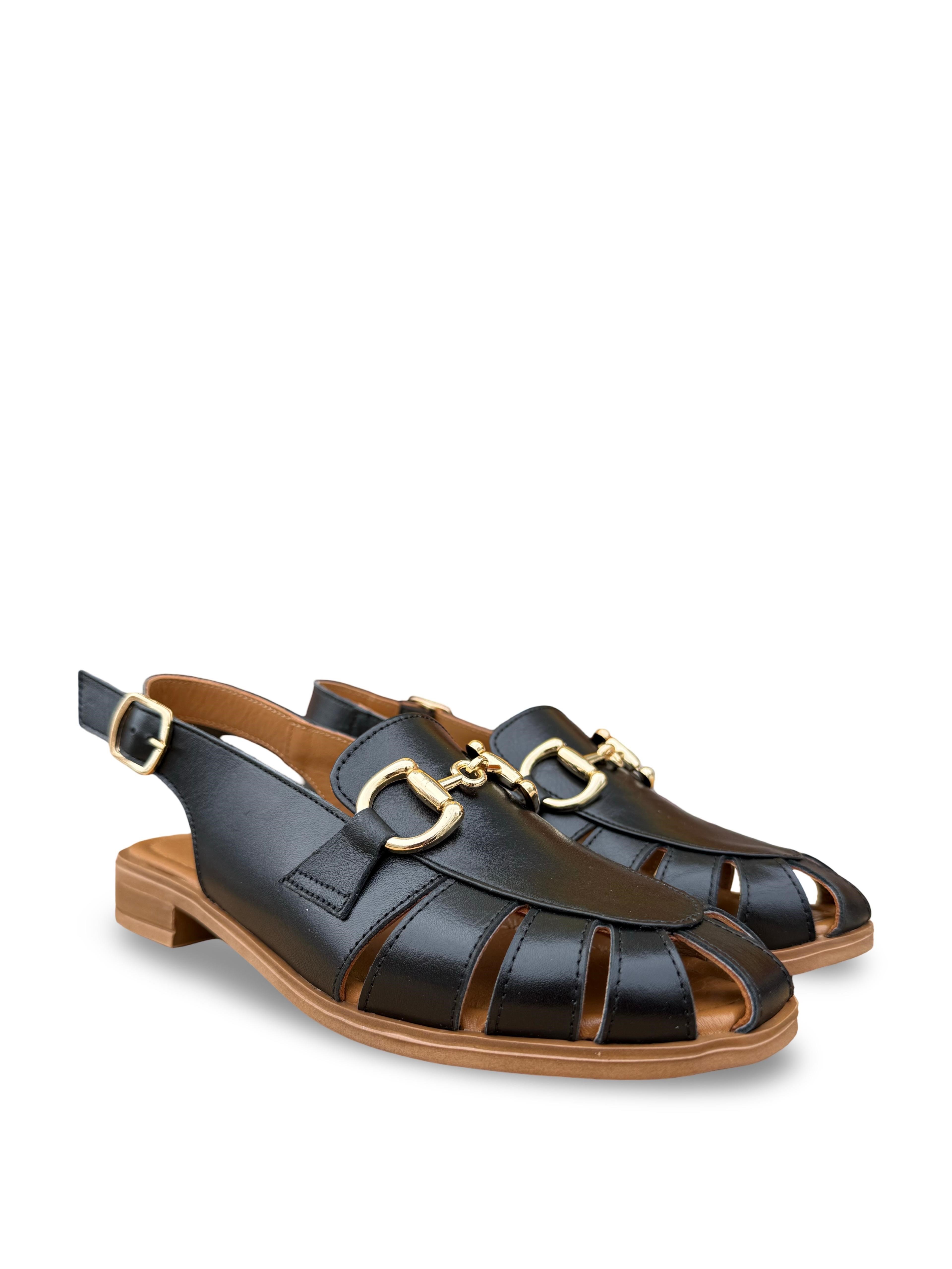 Bty2640034 Hakiki Deri Kadın Loafer Ayakkabı Siyah