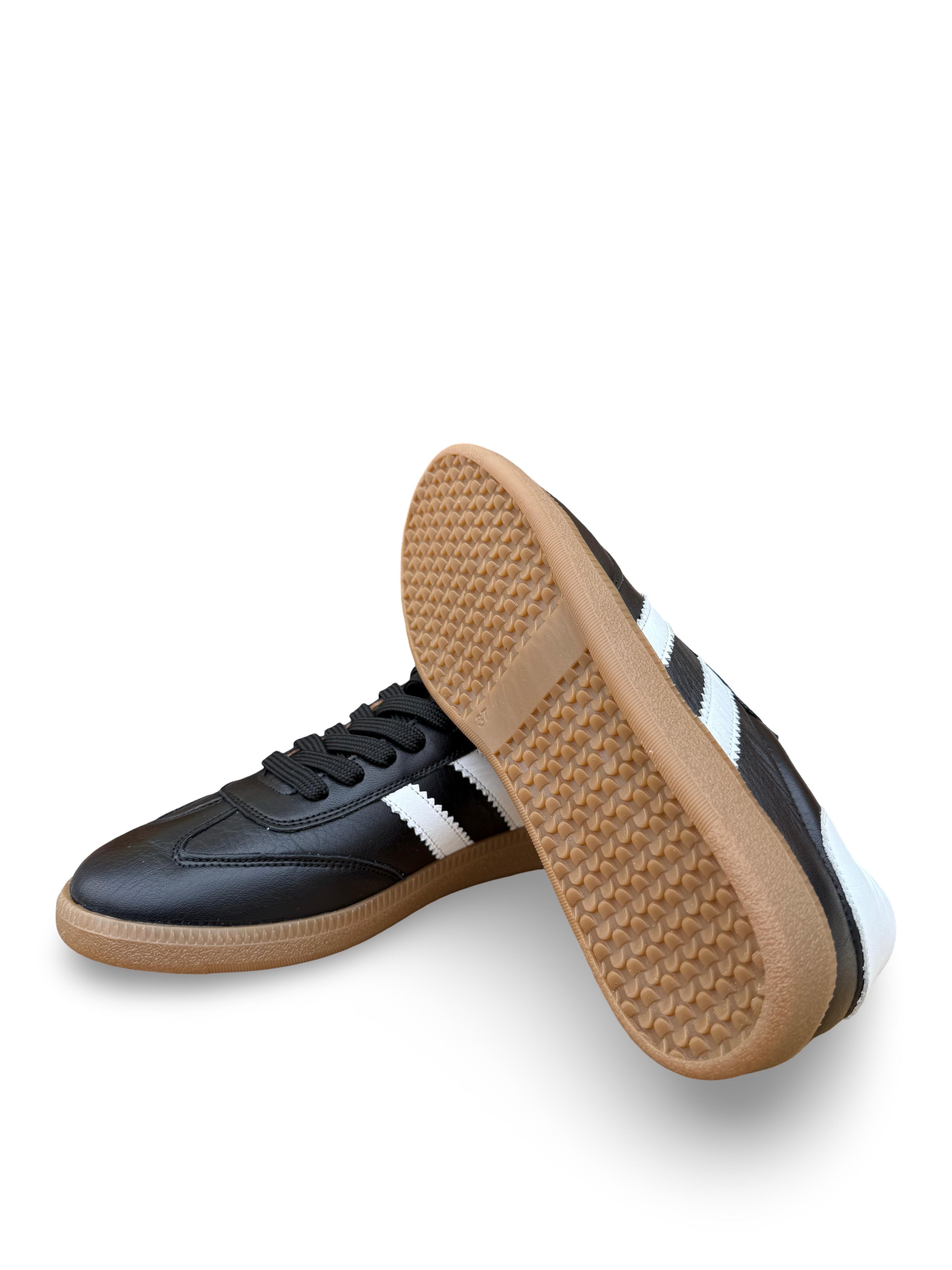 Bul 261506 Hakiki Deri Unısex Sneaker Spor Siyah