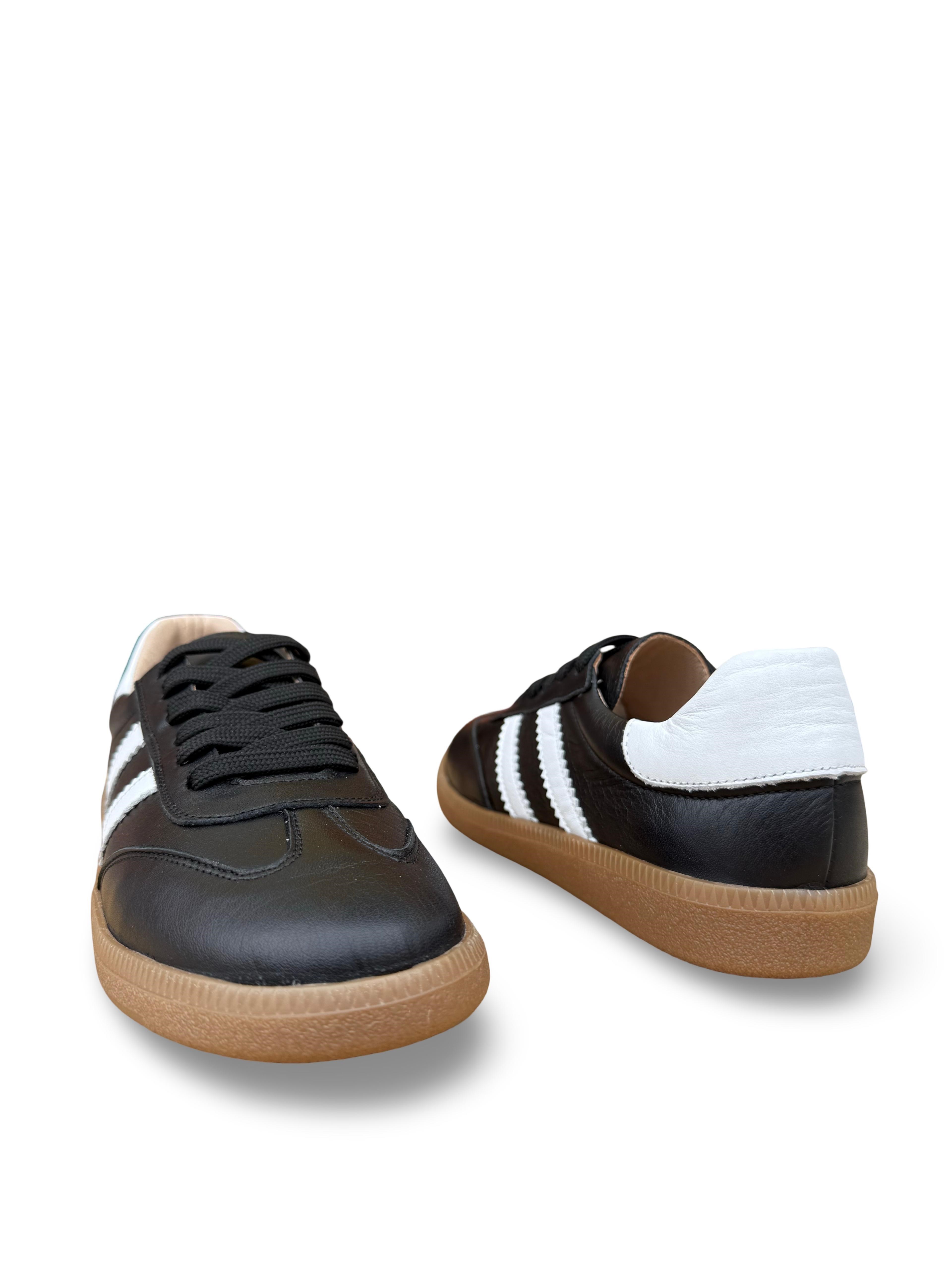 Bul 261506 Hakiki Deri Unısex Sneaker Spor Siyah