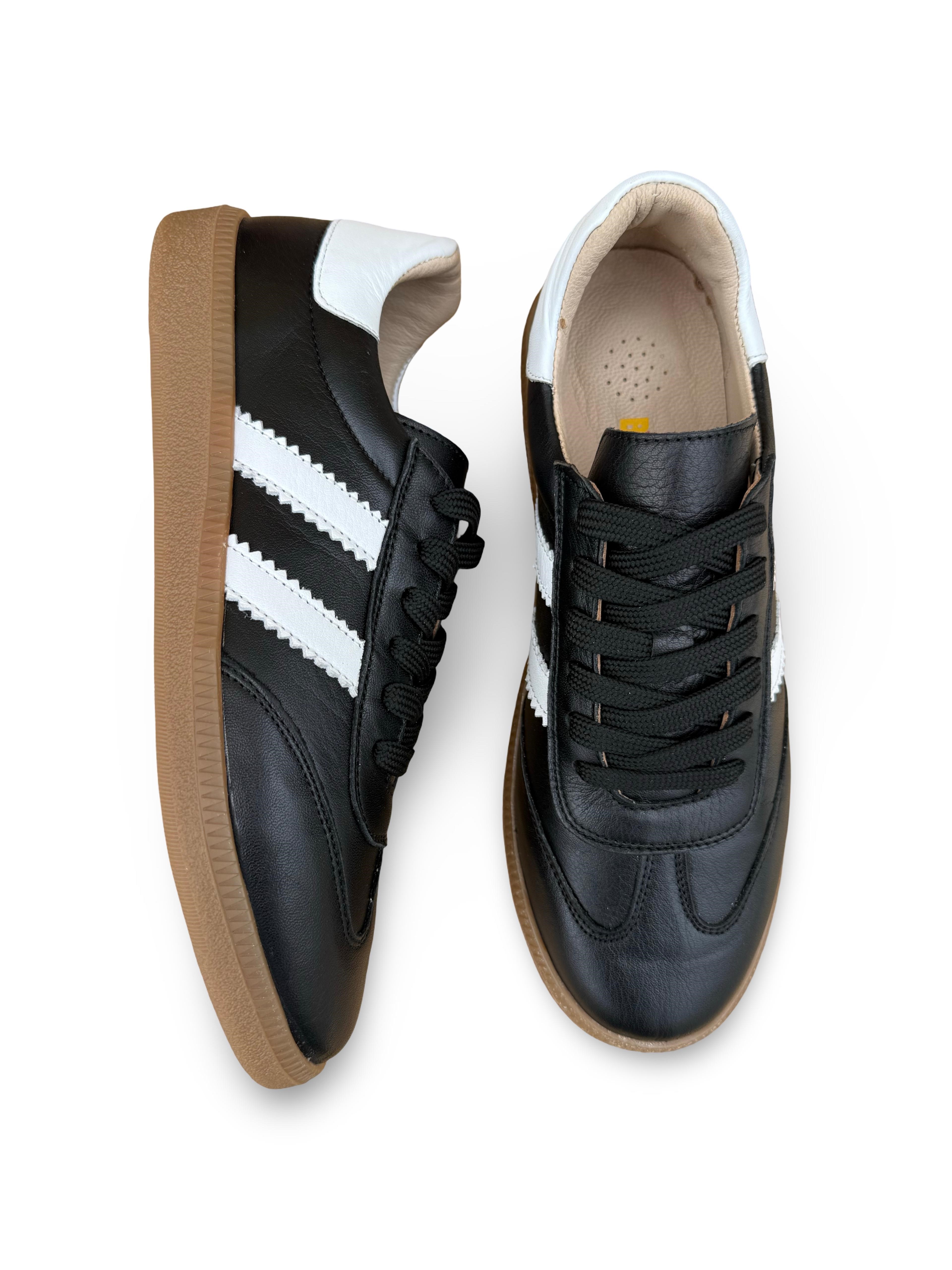 Bul 261506 Hakiki Deri Unısex Sneaker Spor Siyah