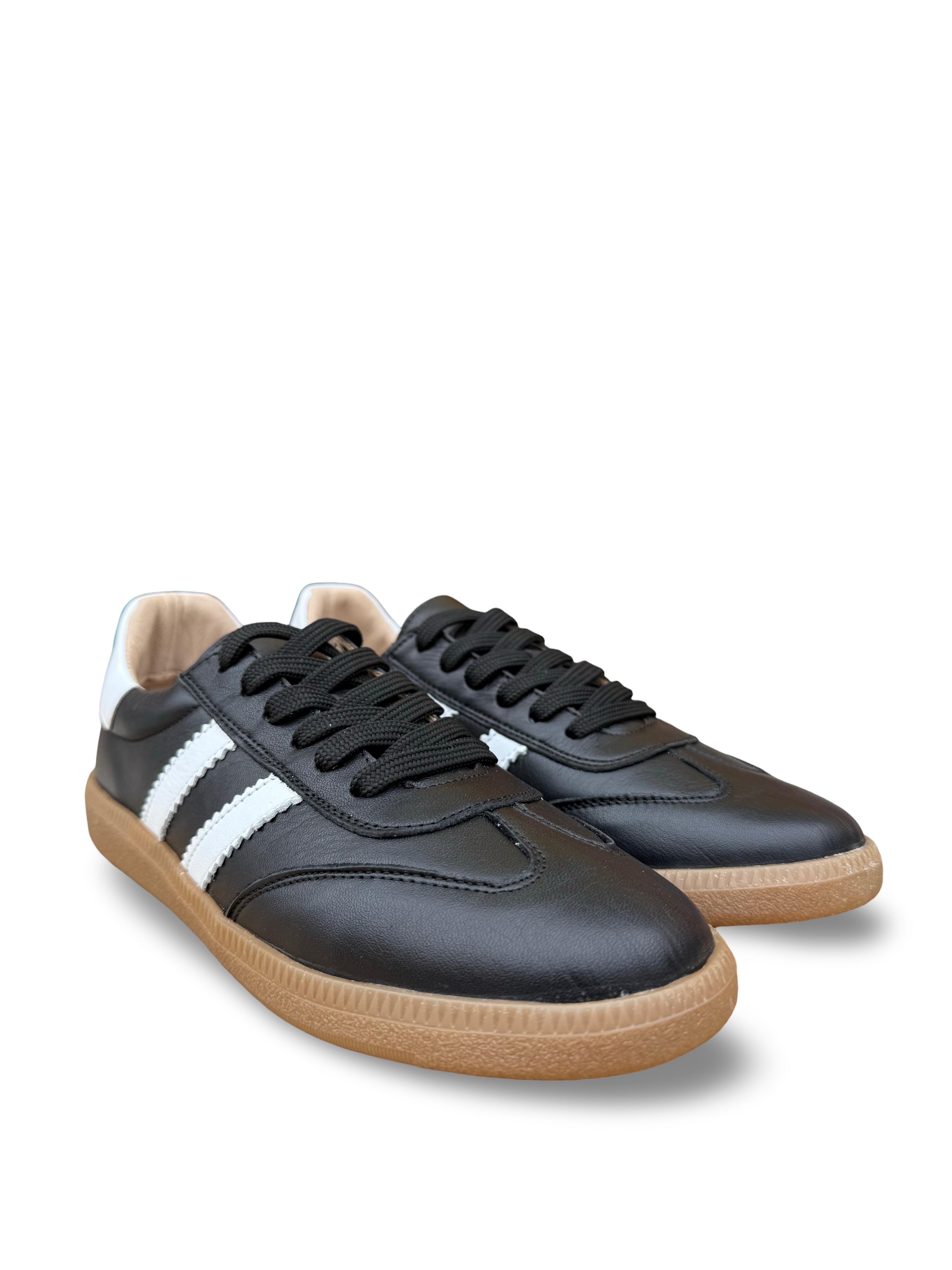 Bul 261506 Hakiki Deri Unısex Sneaker Spor Siyah