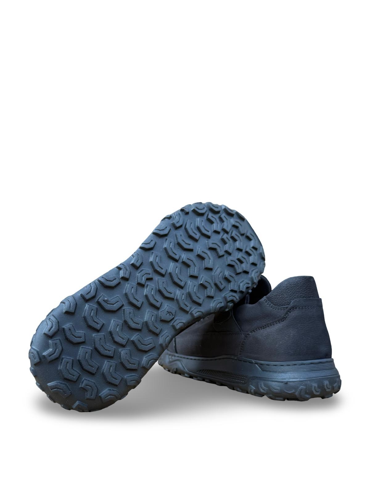 Bul270045 Hakiki Deri Comfort Taban Casual Ayakkabı Siyah Nubuk
