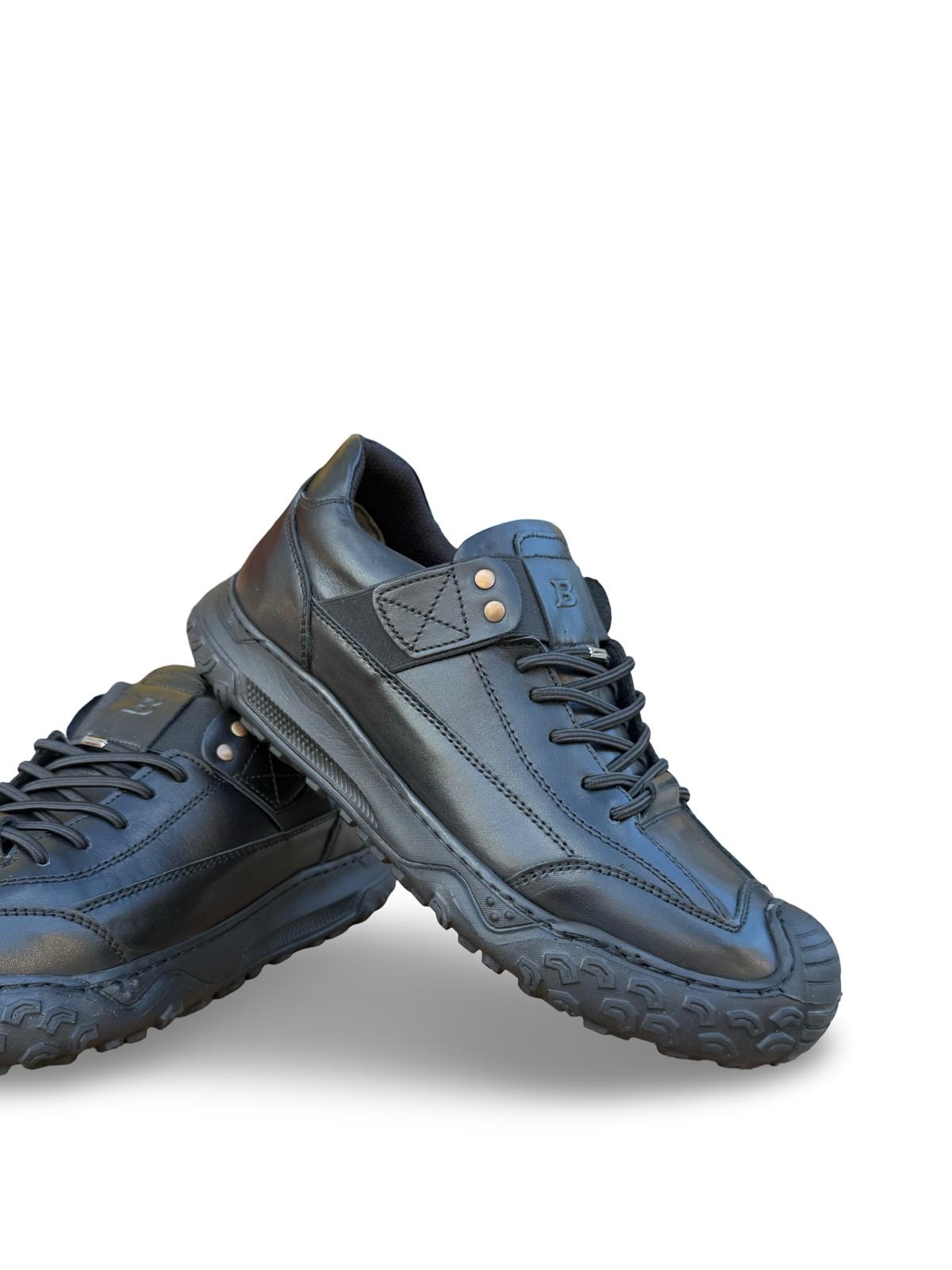 Bul270045 Hakiki Deri Comfort Taban Casual Ayakkabı Siyah