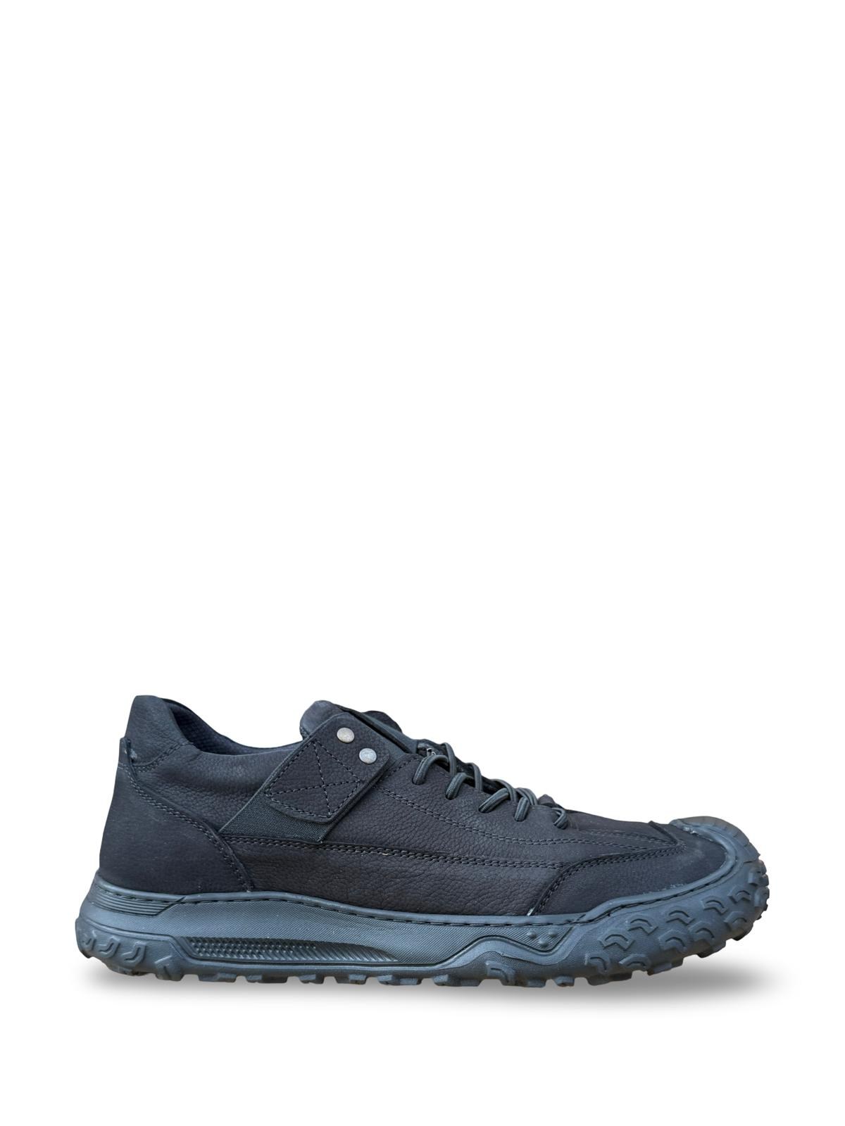 Bul270045 Hakiki Deri Comfort Taban Casual Ayakkabı Siyah Nubuk