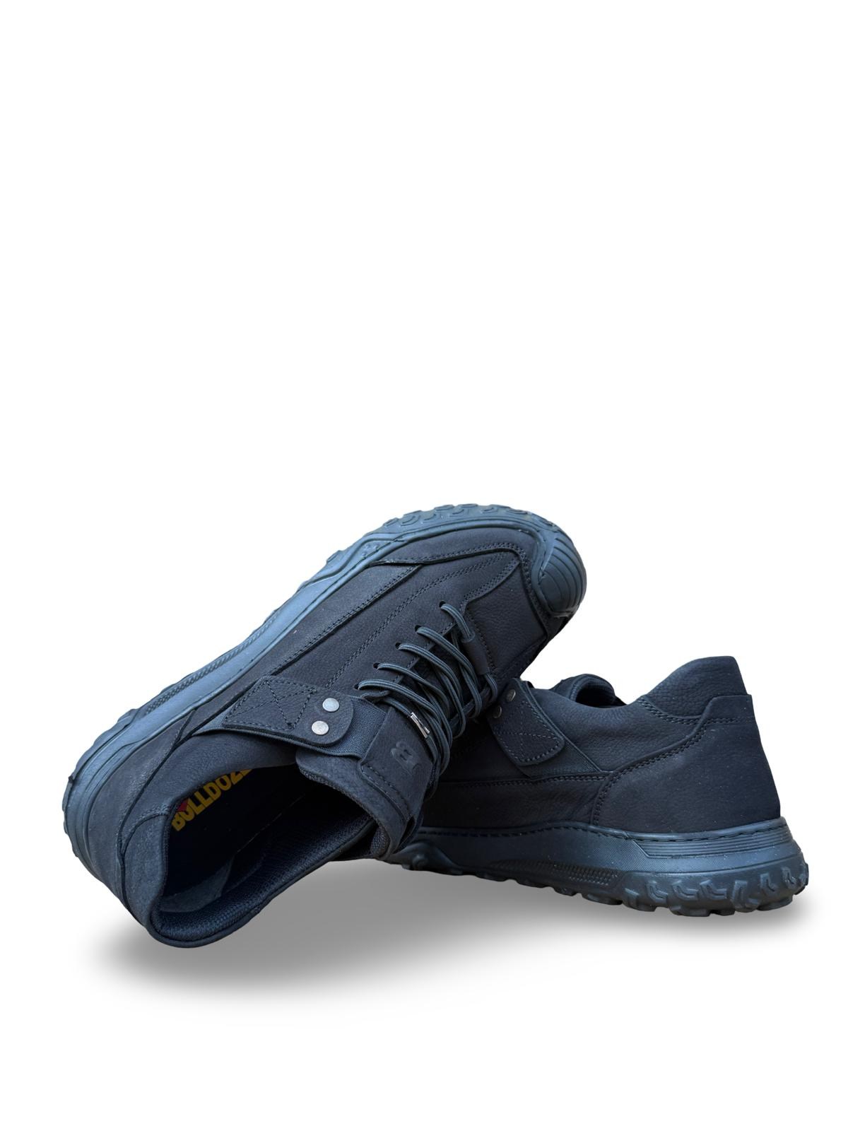 Bul270045 Hakiki Deri Comfort Taban Casual Ayakkabı Siyah Nubuk