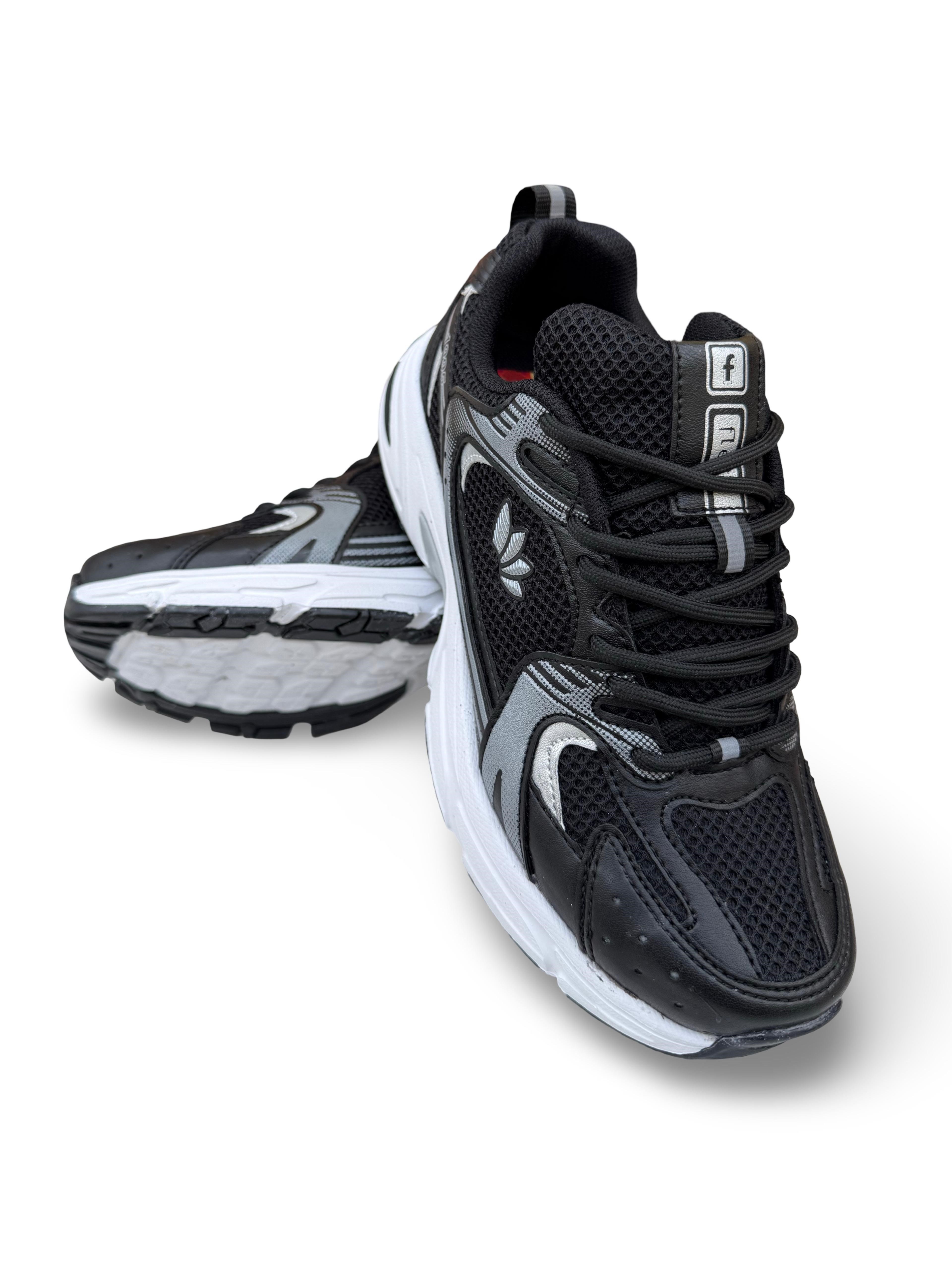 Conpax 397 Unisex Spor Ayakkabı Siyah Beyaz