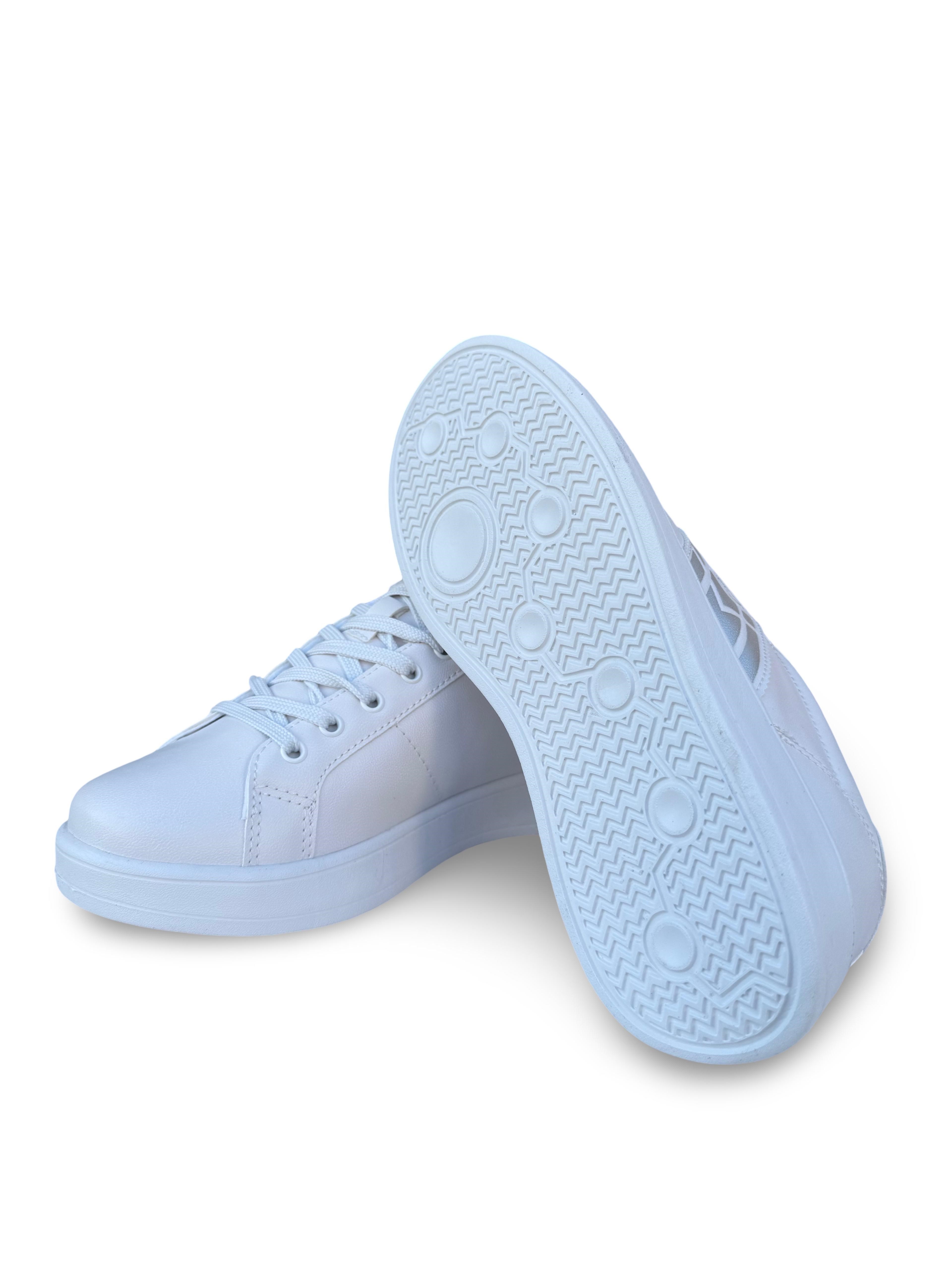 Conpax 9114 Unisex Spor Ayakkabı Beyaz Gümüş