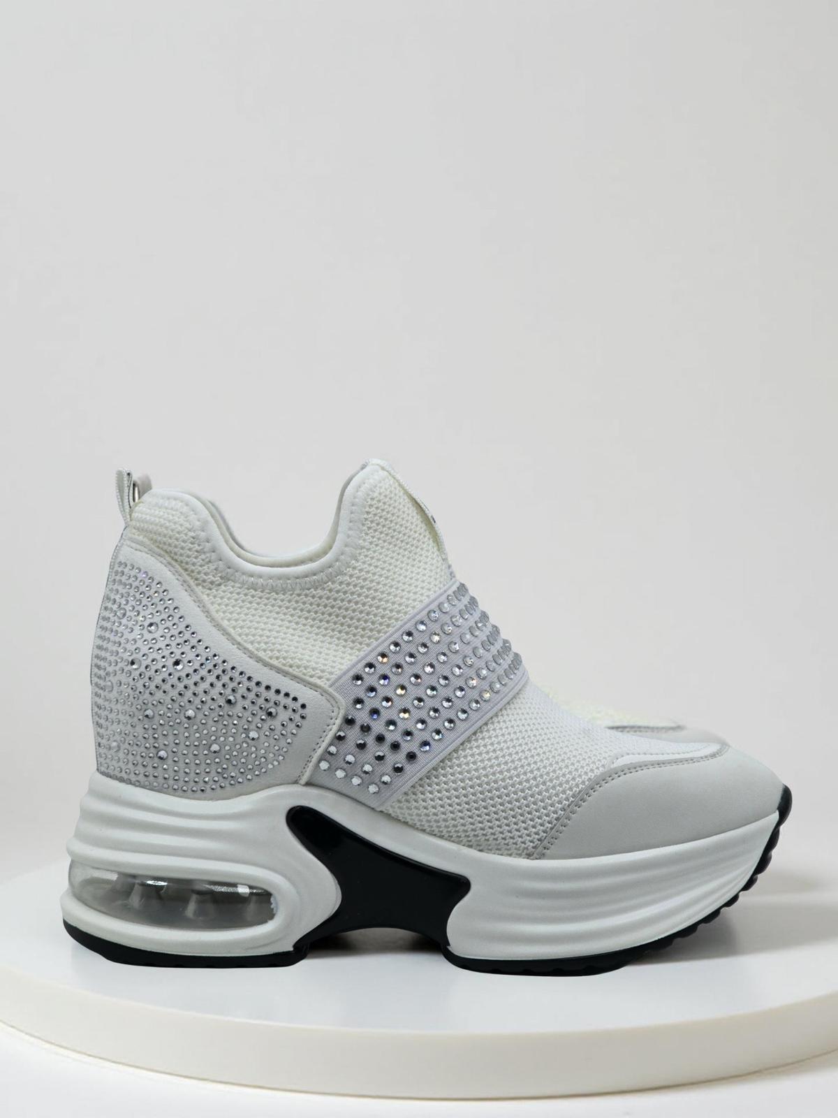 Guja 24K300-4 Streç Kumaş Air Taban Kadın Sneaker Beyaz