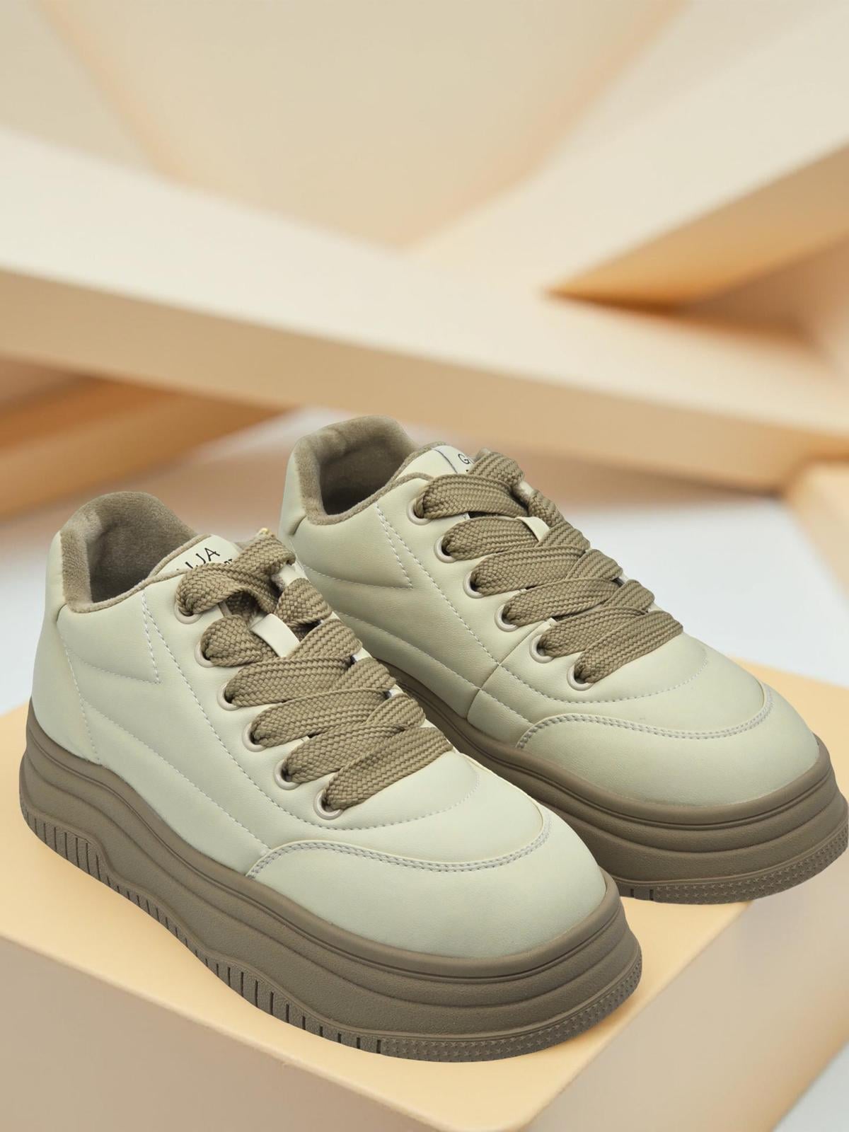 Guja 24K382 Comfort Taban Kadın Sneakers Bej