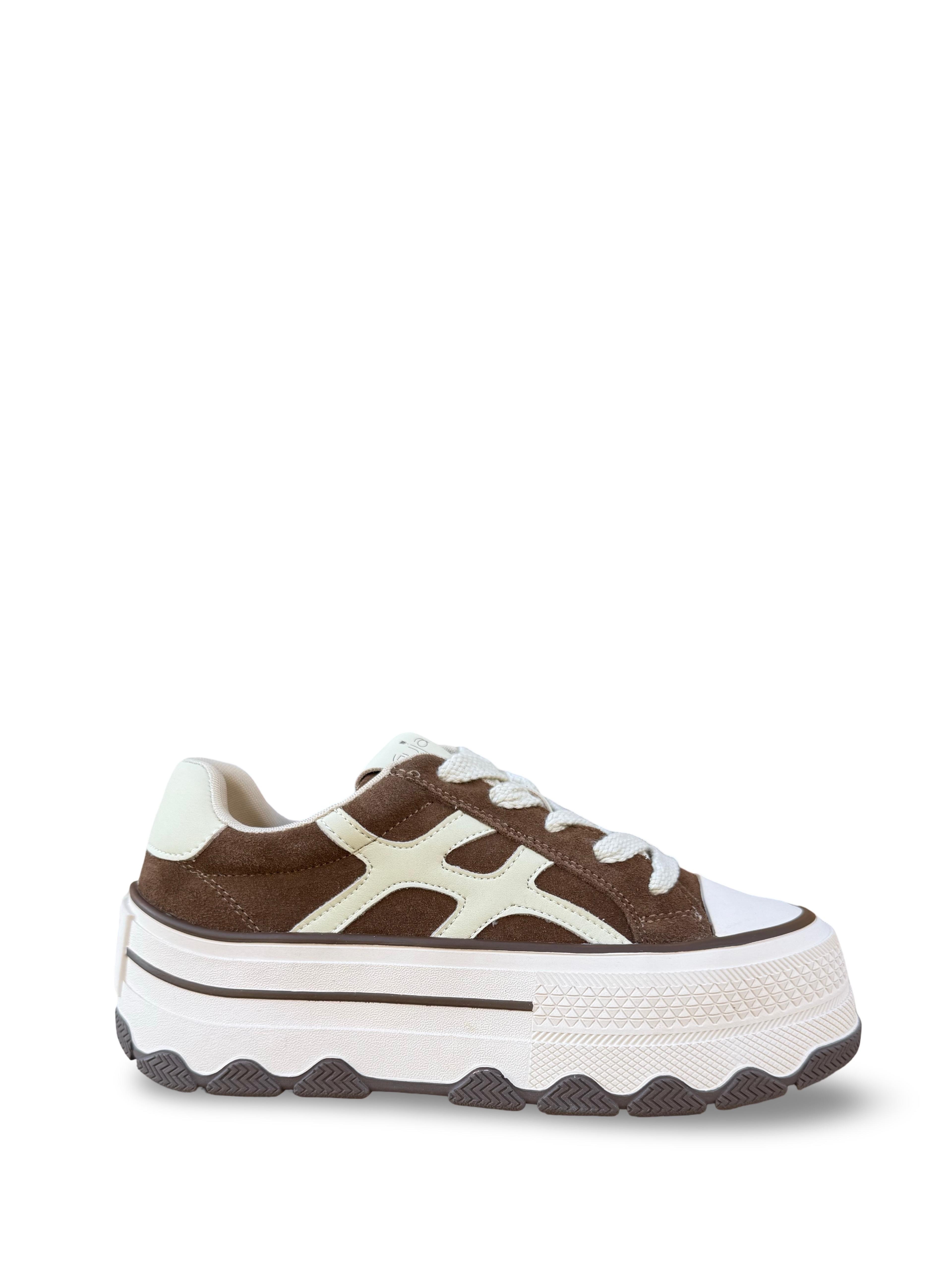 Guja 26K366 Hakiki Deri Kadın Sneaker Spor Camel