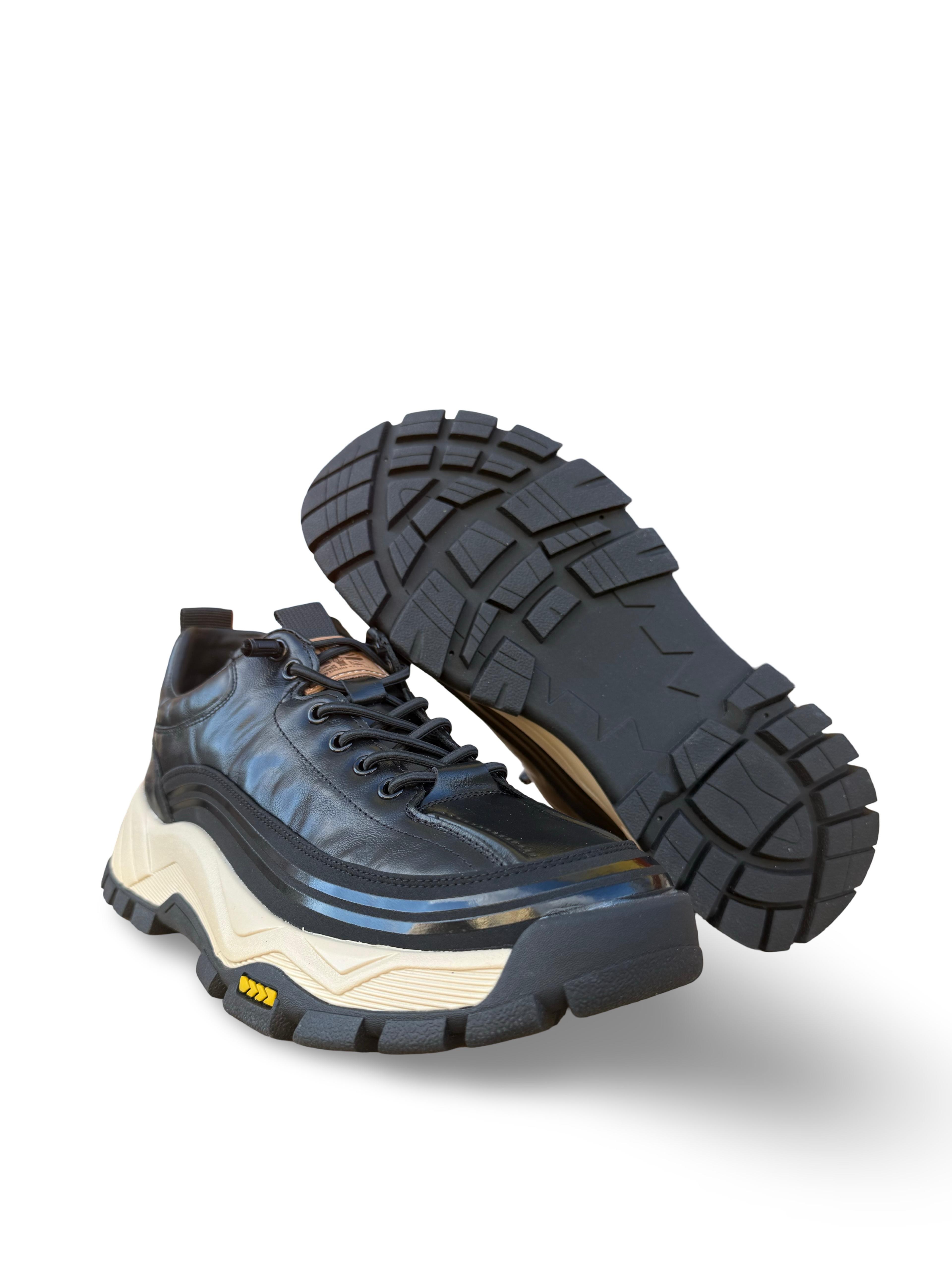 Guja 26K570 Hakiki Deri Comfort Taban Erkek Casual Ayakkabı Siyah
