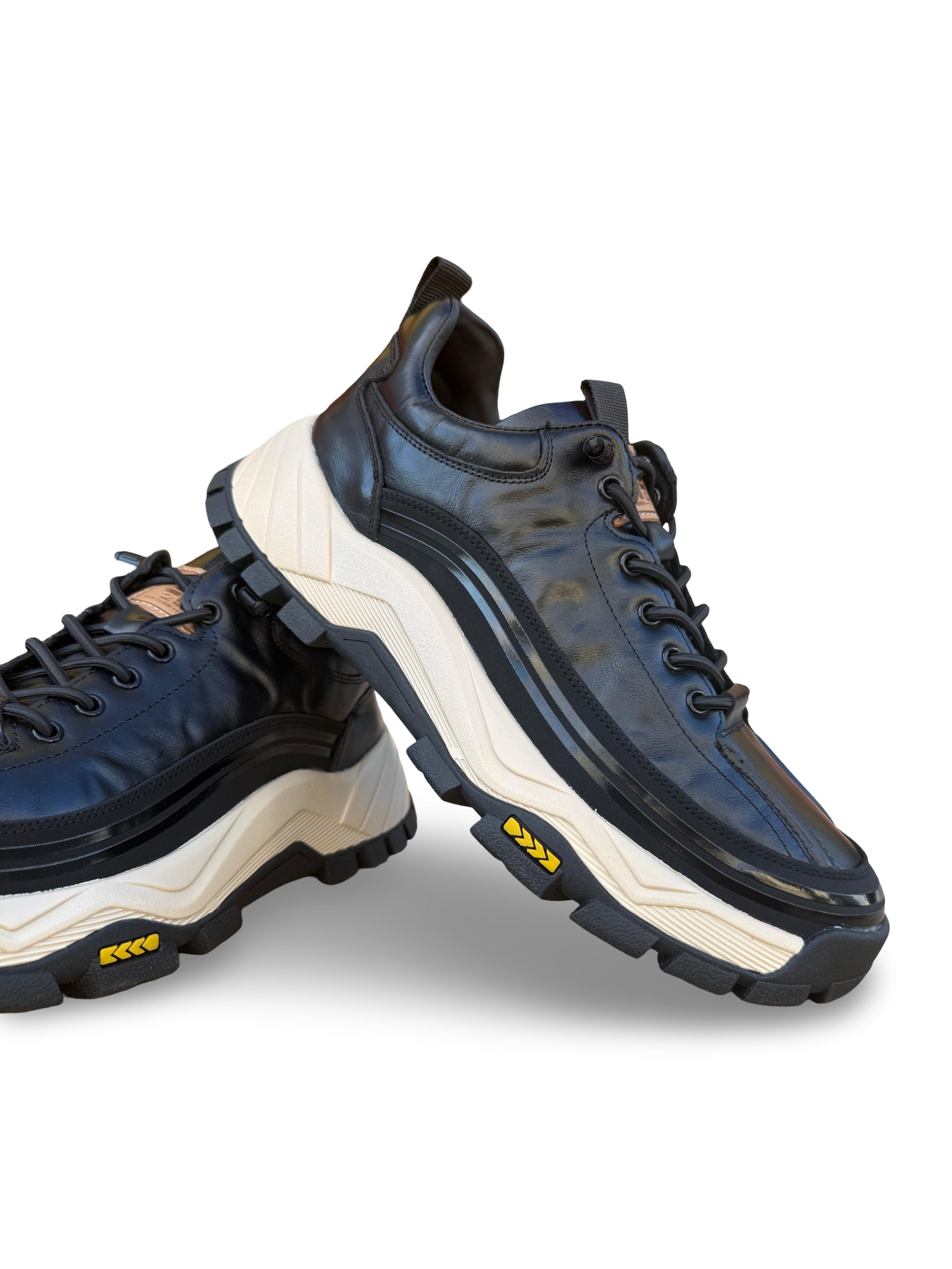 Guja 26K570 Hakiki Deri Comfort Taban Erkek Casual Ayakkabı Siyah