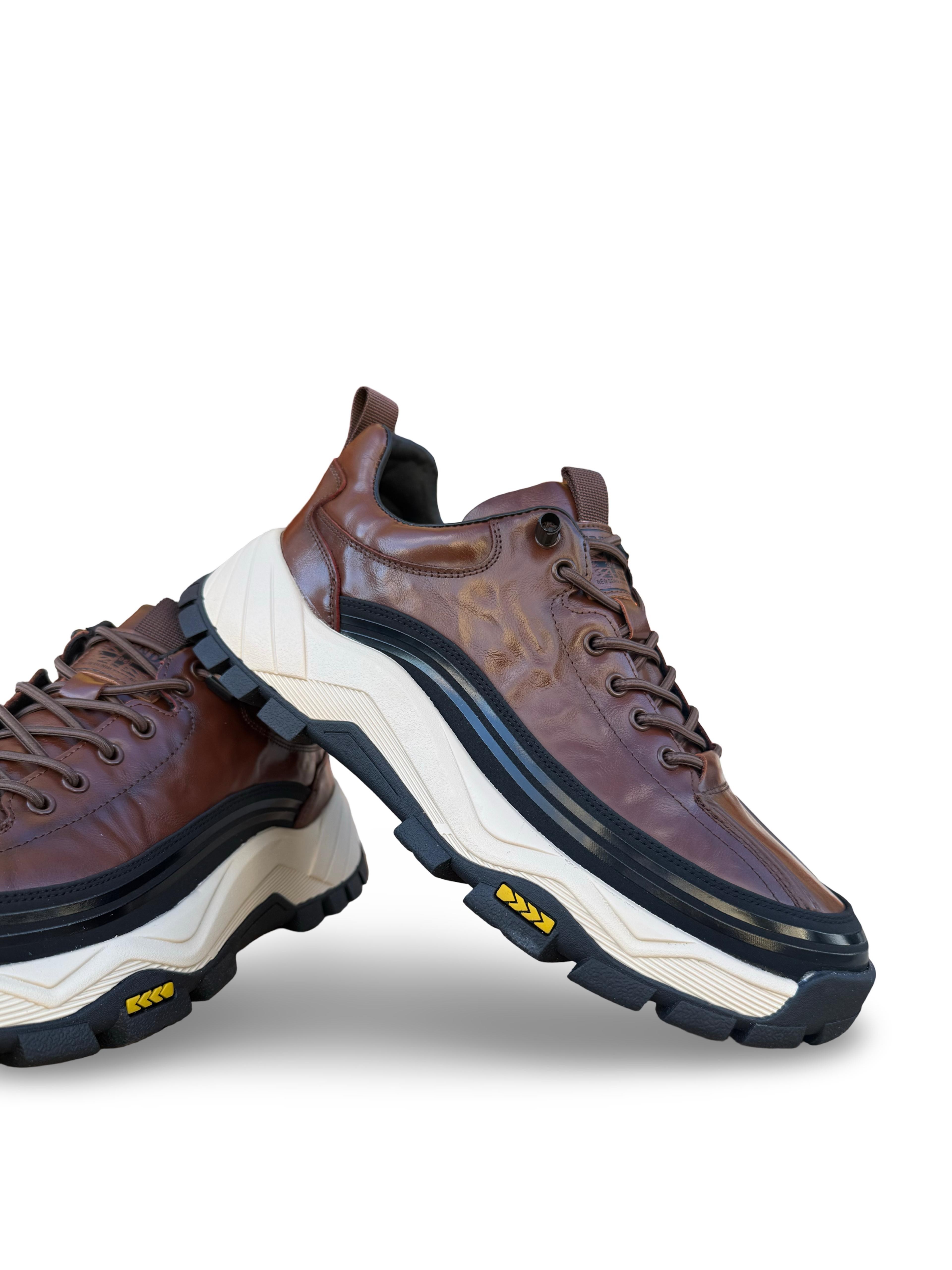 Guja 26K570 Hakiki Deri Comfort Taban Erkek Casual Ayakkabı Kahve