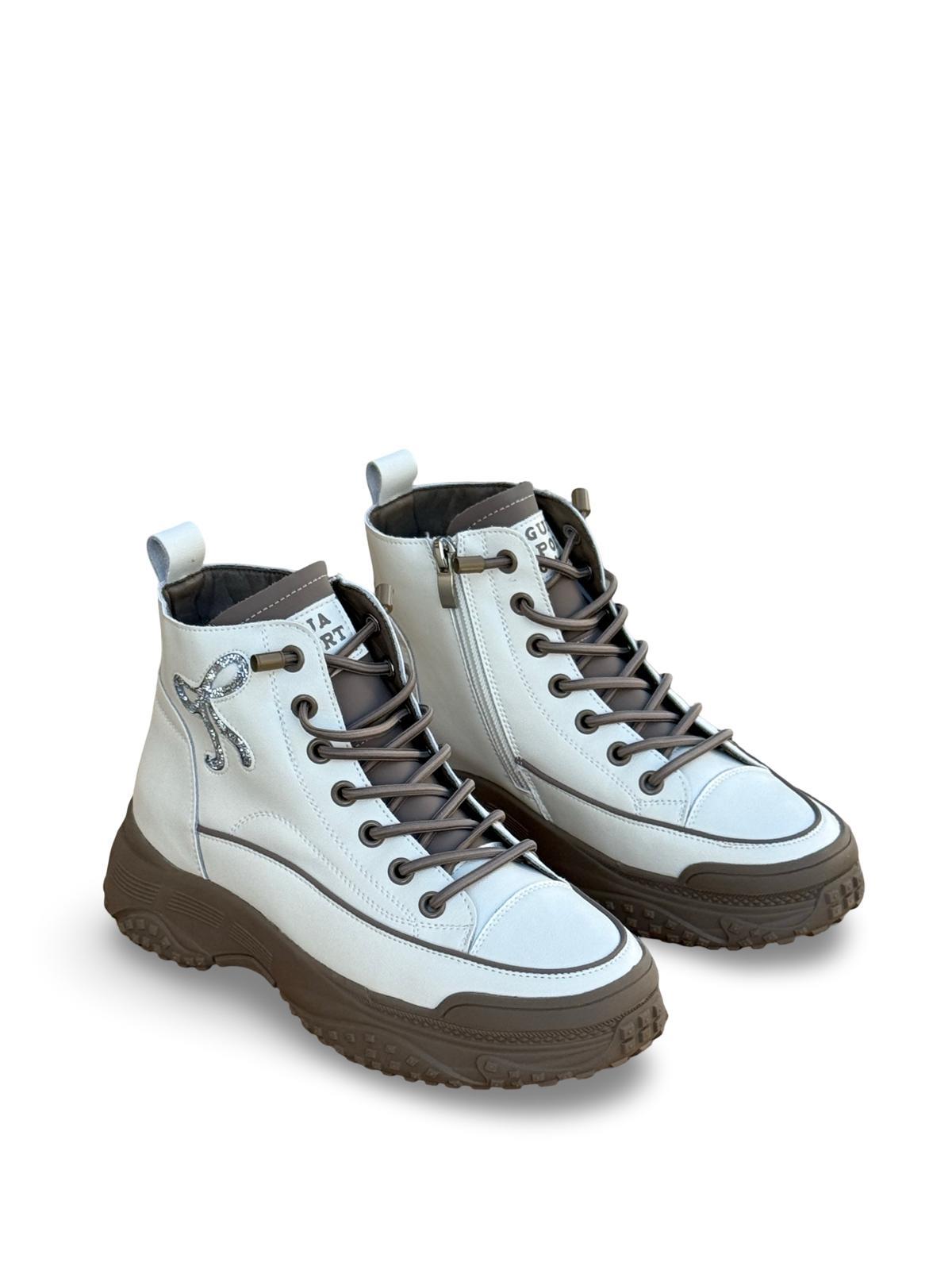 Guja K310-3 Tabanlı Kadın Sneaker Bot Bej