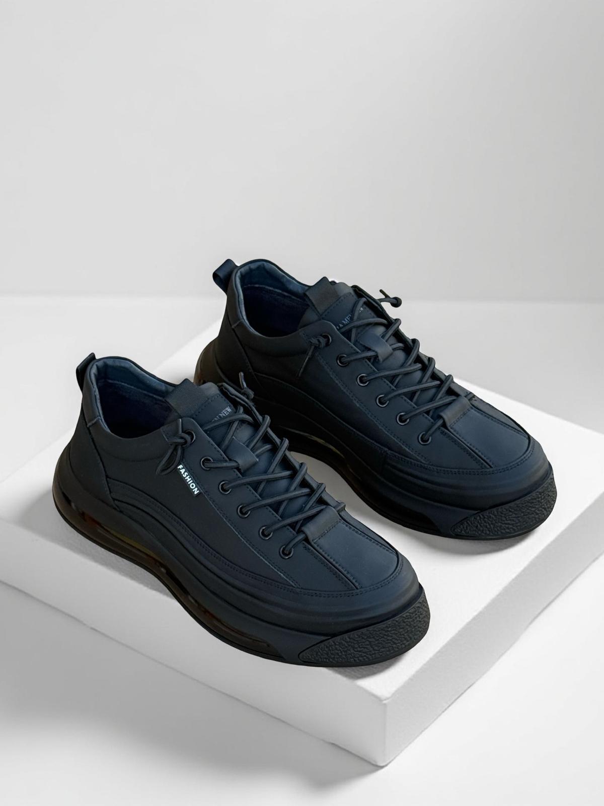 Guja K500-1 Hakiki Deri Comfort Taban Erkek Casual Ayakkabı Siyah