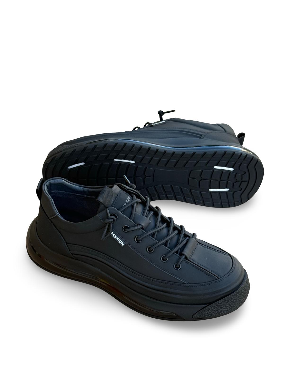 Guja K500-1 Hakiki Deri Comfort Taban Erkek Casual Ayakkabı Siyah