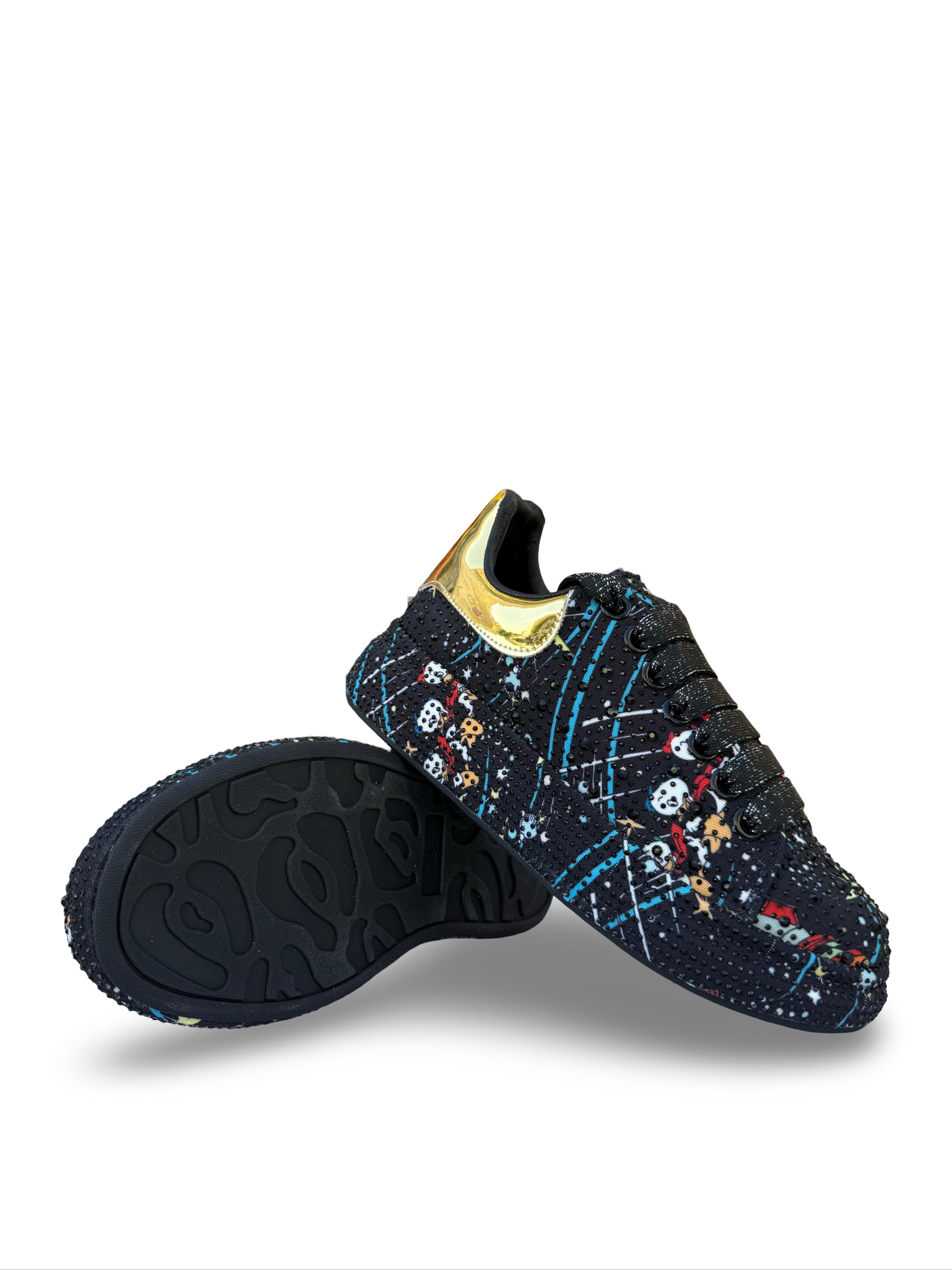 Guja Y451 Taşlı Kadın Sneaker Siyah