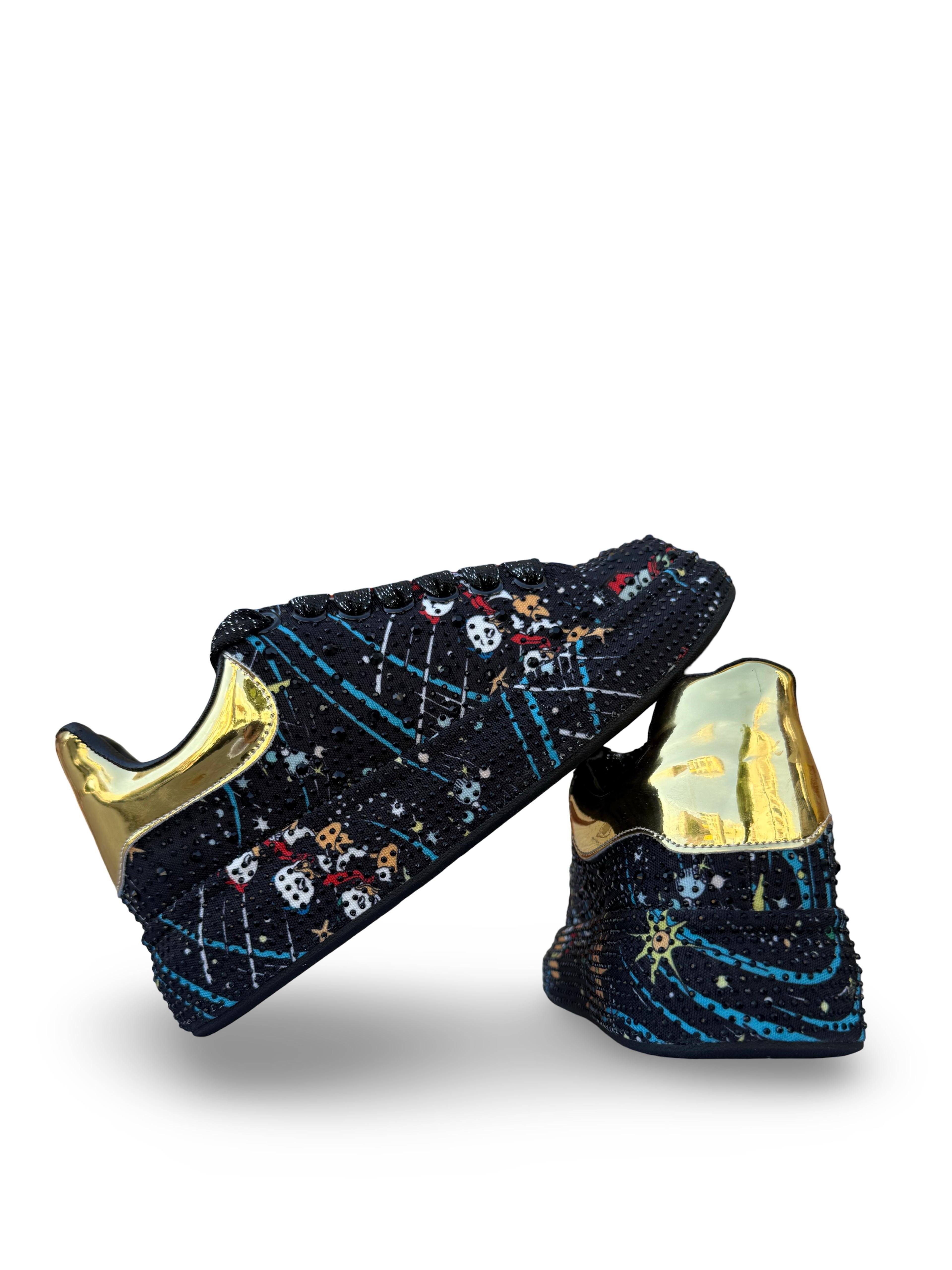 Guja Y451 Taşlı Kadın Sneaker Siyah