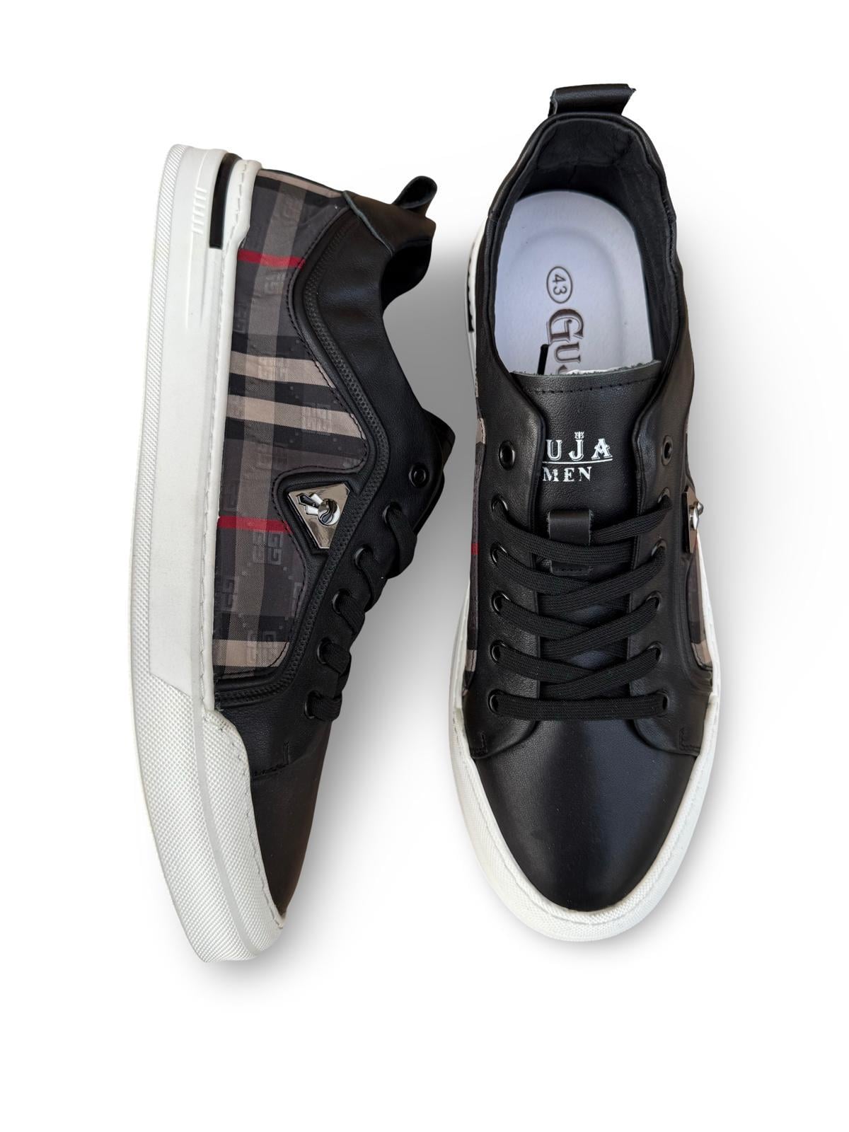 Guja Y510-4 Ekose Erkek Sneaker Siyah