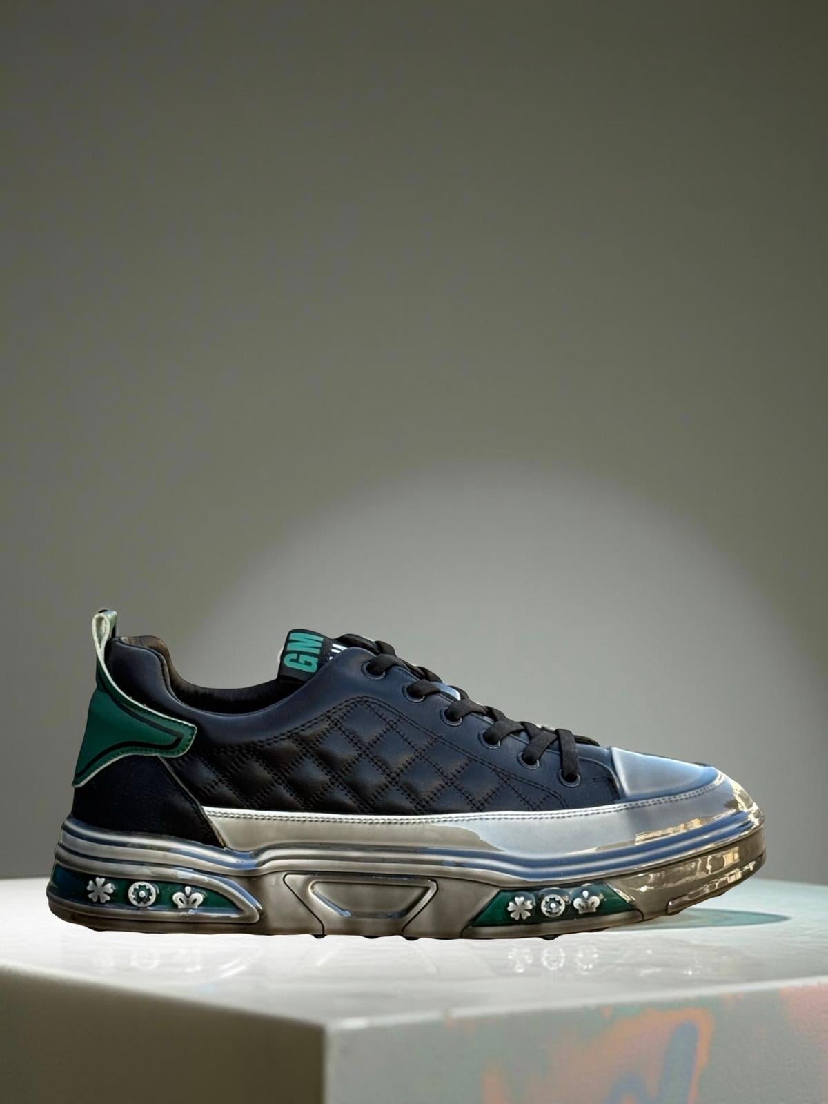 Guja Y513-1 Şeffaf Taban Erkek Sneaker Siyah