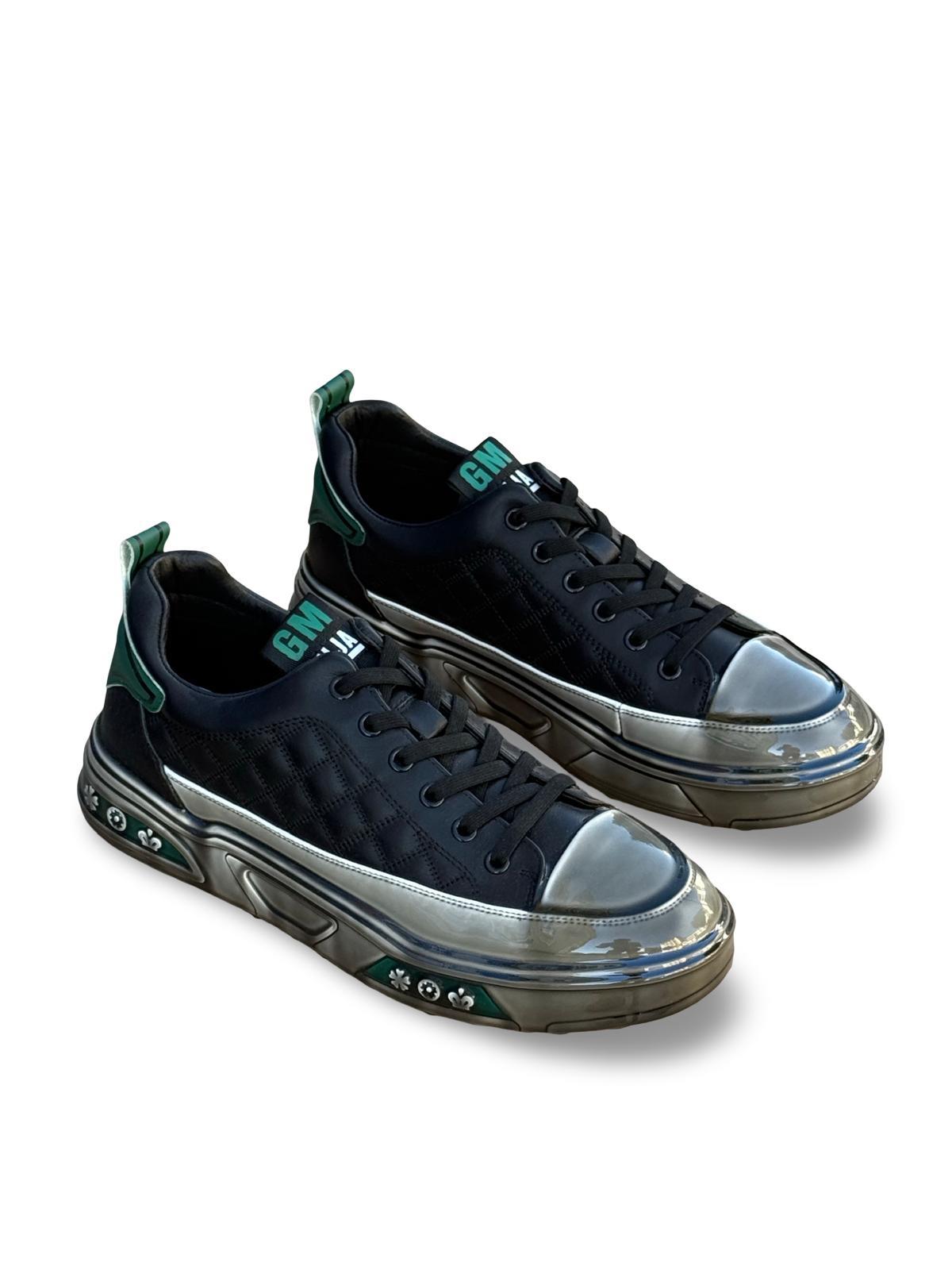 Guja Y513-1 Şeffaf Taban Erkek Sneaker Siyah