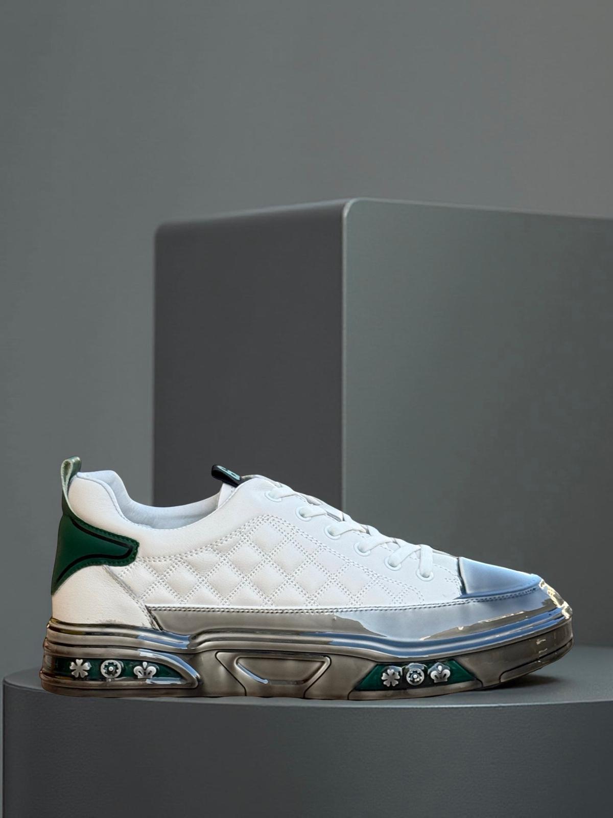 Guja Y513-1 Şeffaf Taban Erkek Sneaker Beyaz