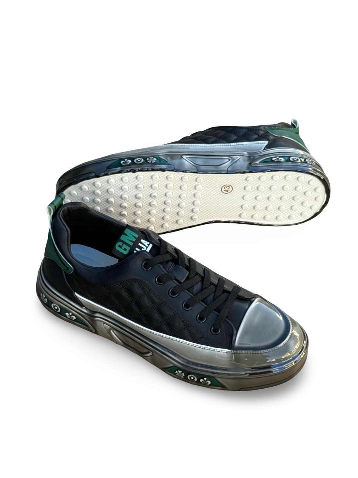 Guja Y513-1 Şeffaf Taban Erkek Sneaker Siyah