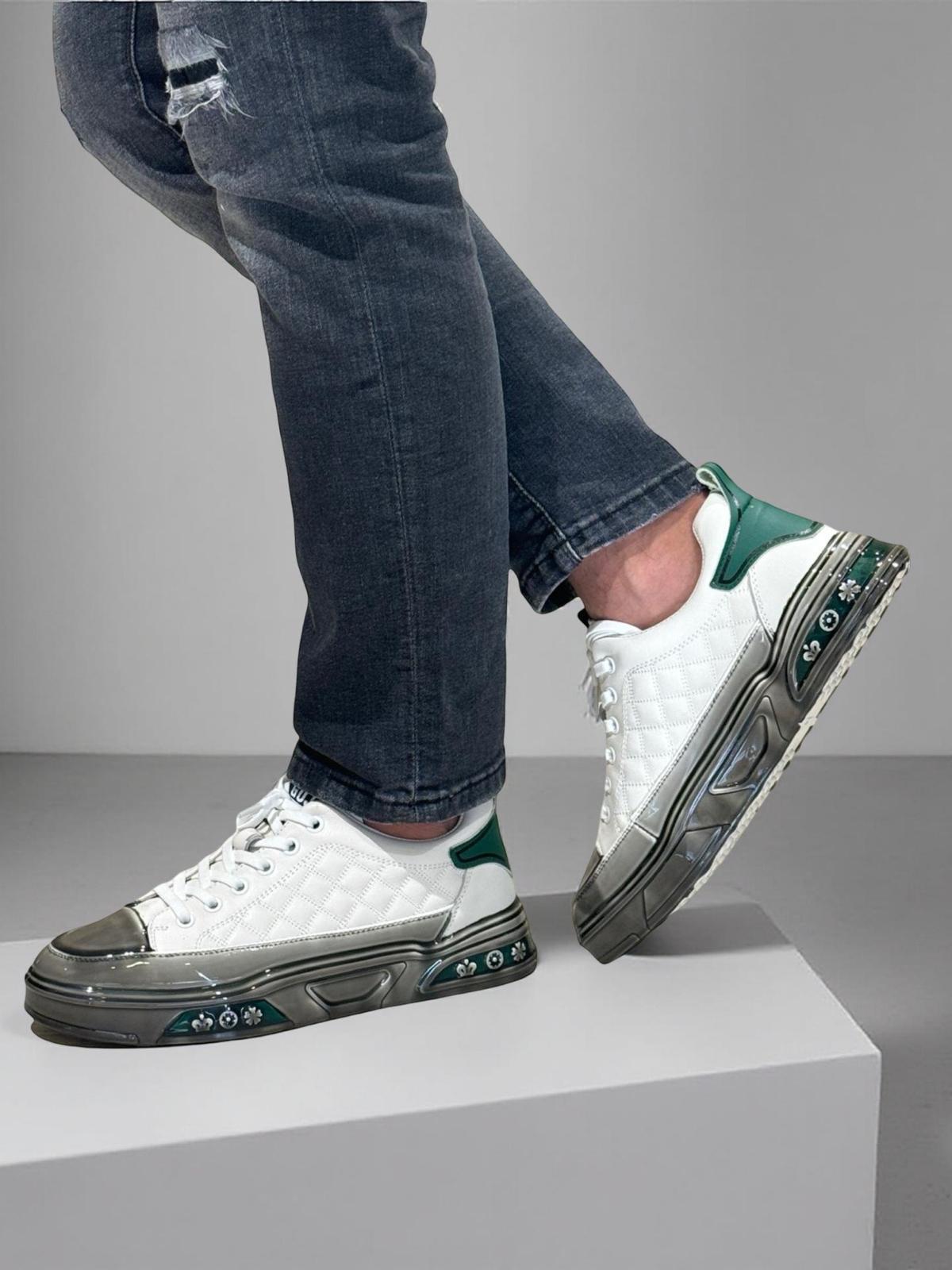 Guja Y513-1 Şeffaf Taban Erkek Sneaker Beyaz