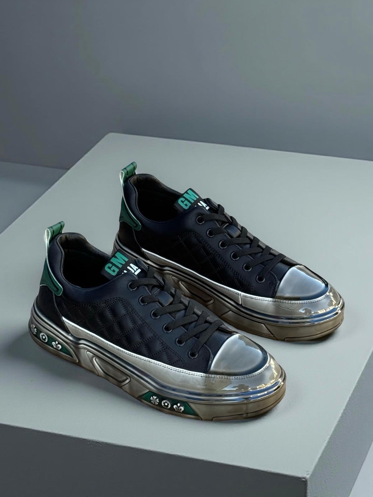 Guja Y513-1 Şeffaf Taban Erkek Sneaker Siyah
