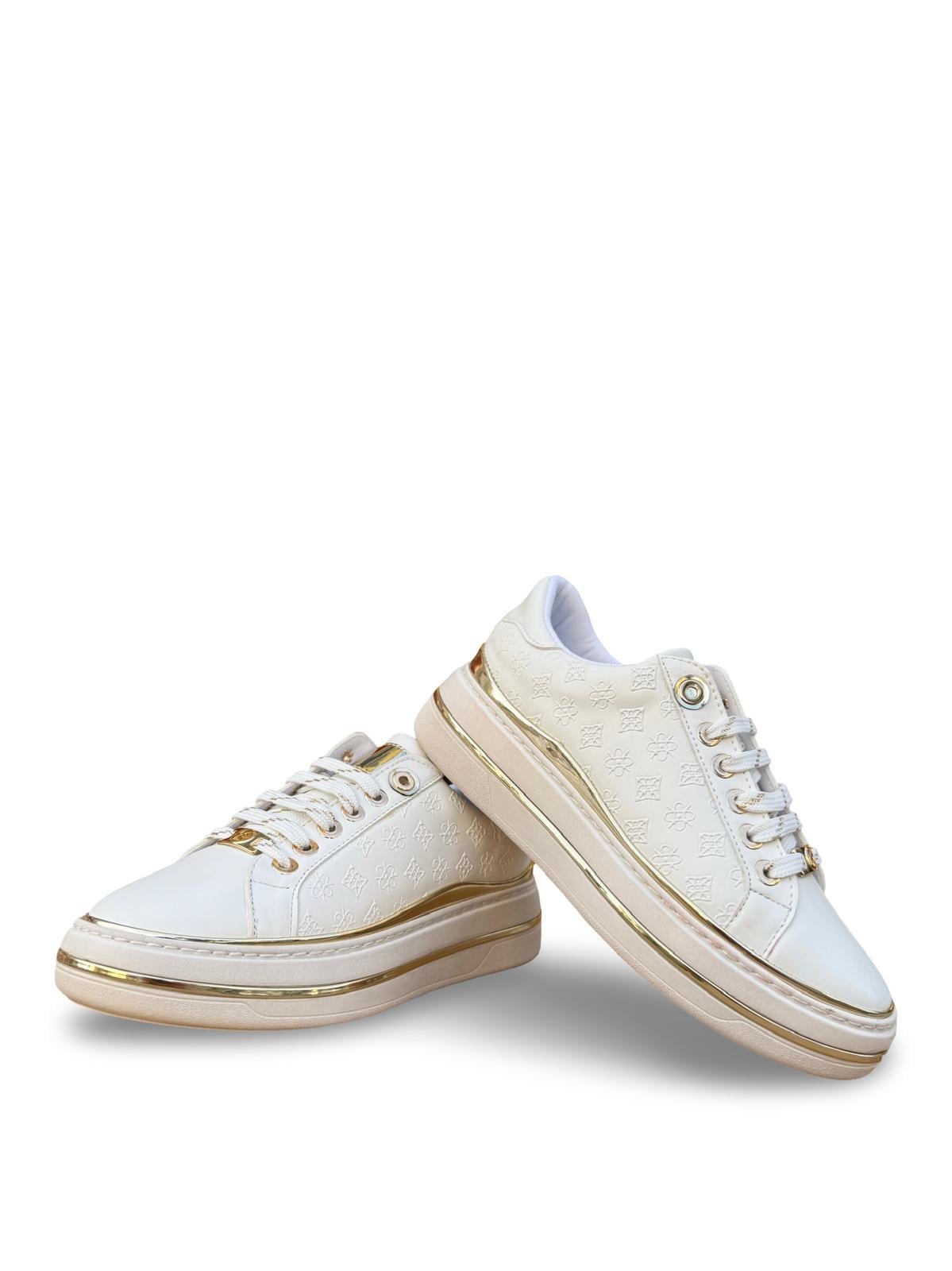 K73-2711 Eva Taban Kadın Sneaker Beyaz Altın