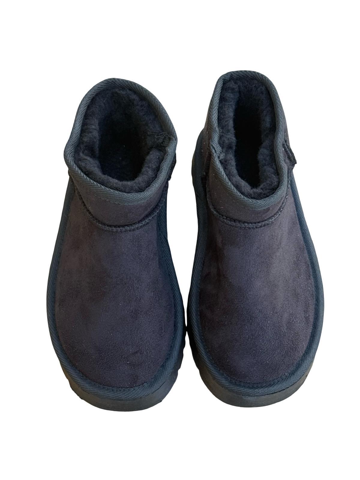 Kuum K11Y02 Exclusıve Kadın Hafif Taban Ugg Bot Siyah Süet
