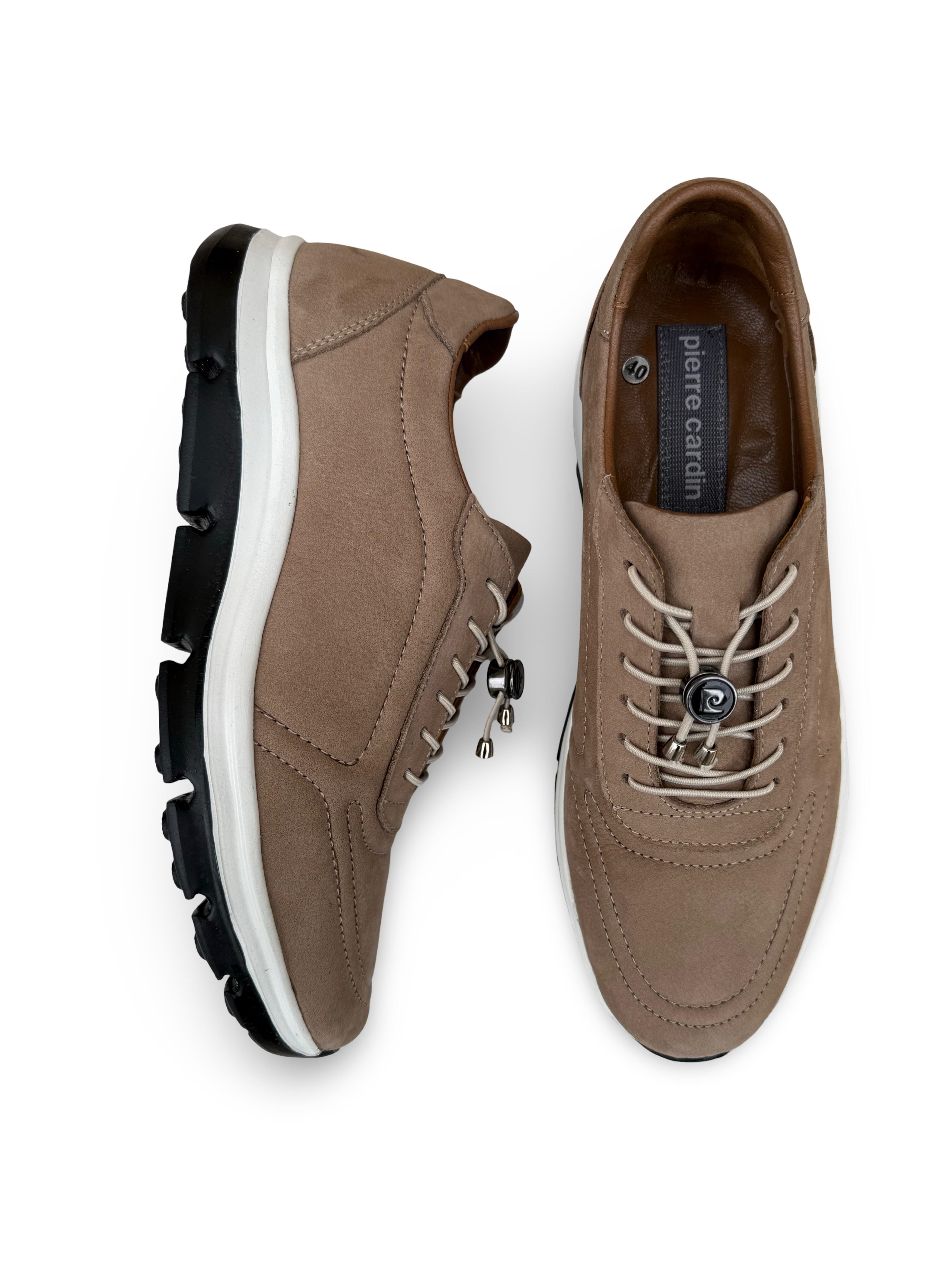 P.Cardin 43255 Hakiki Deri Erkek Comfort Taban Casual Kum Nubuk