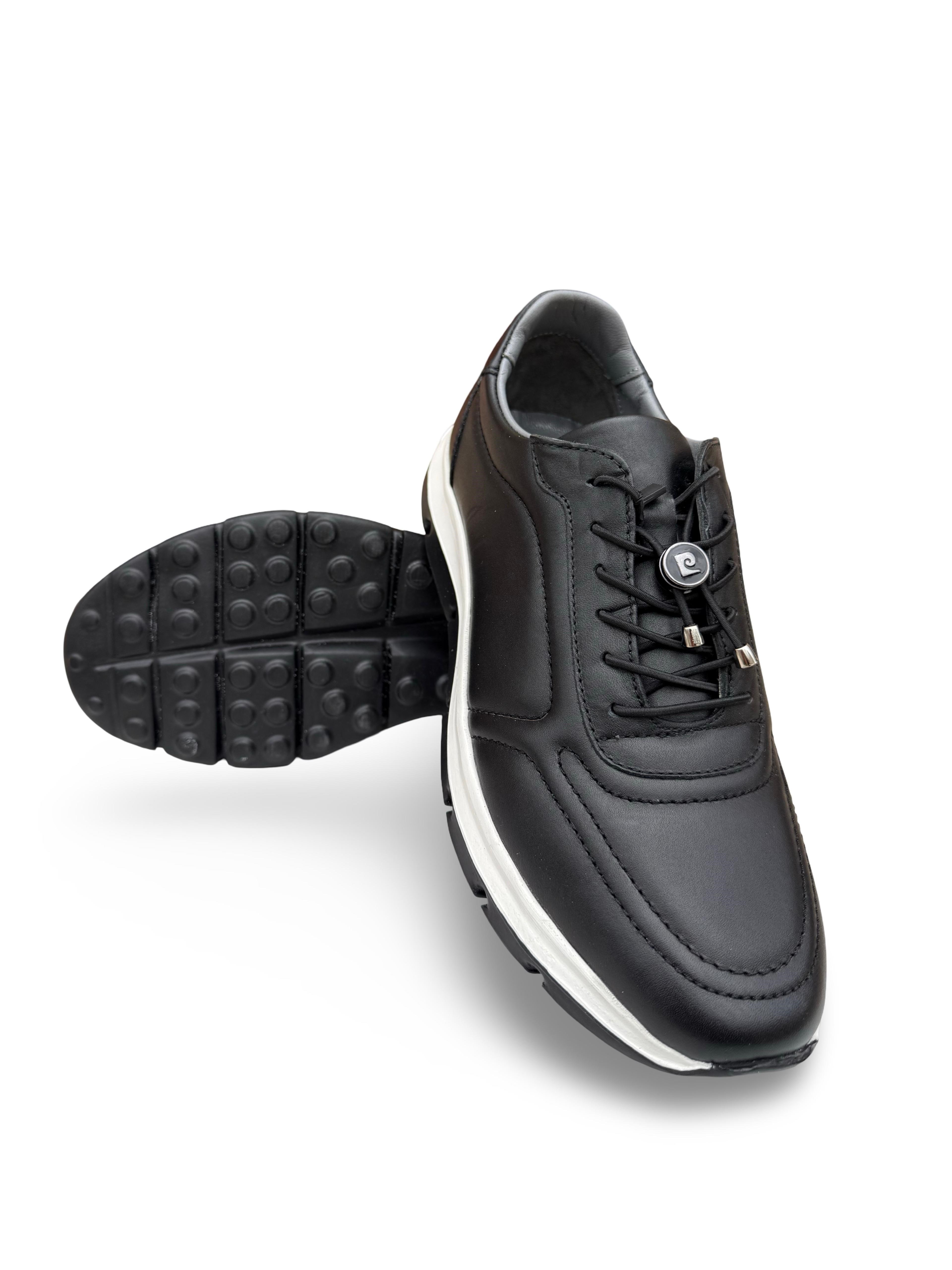 P.Cardin 43255 Hakiki Deri Erkek Comfort Taban Casual Siyah